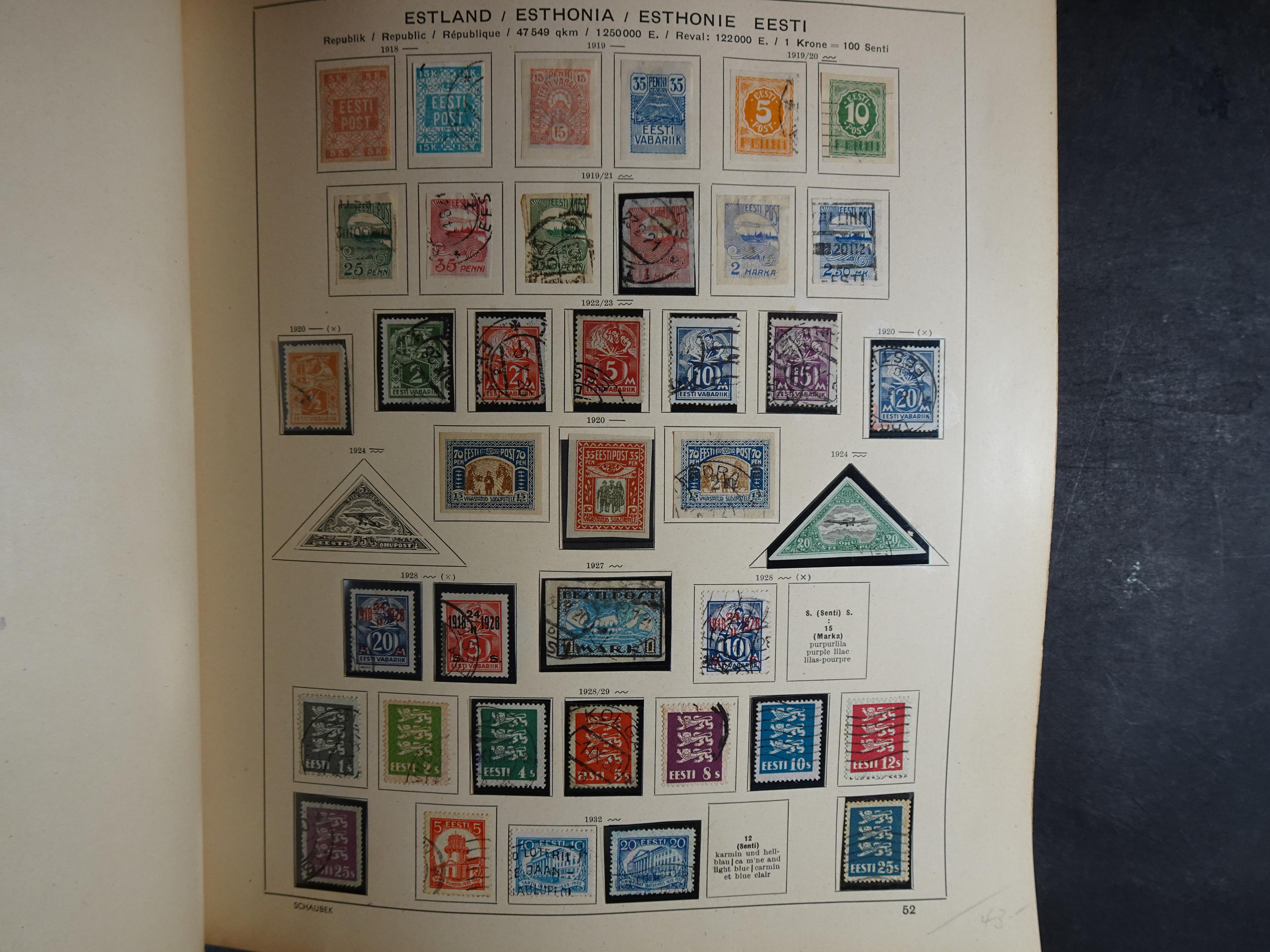 Mooie klassieke verzameling zeer goed gevulde Schaubek album. 40