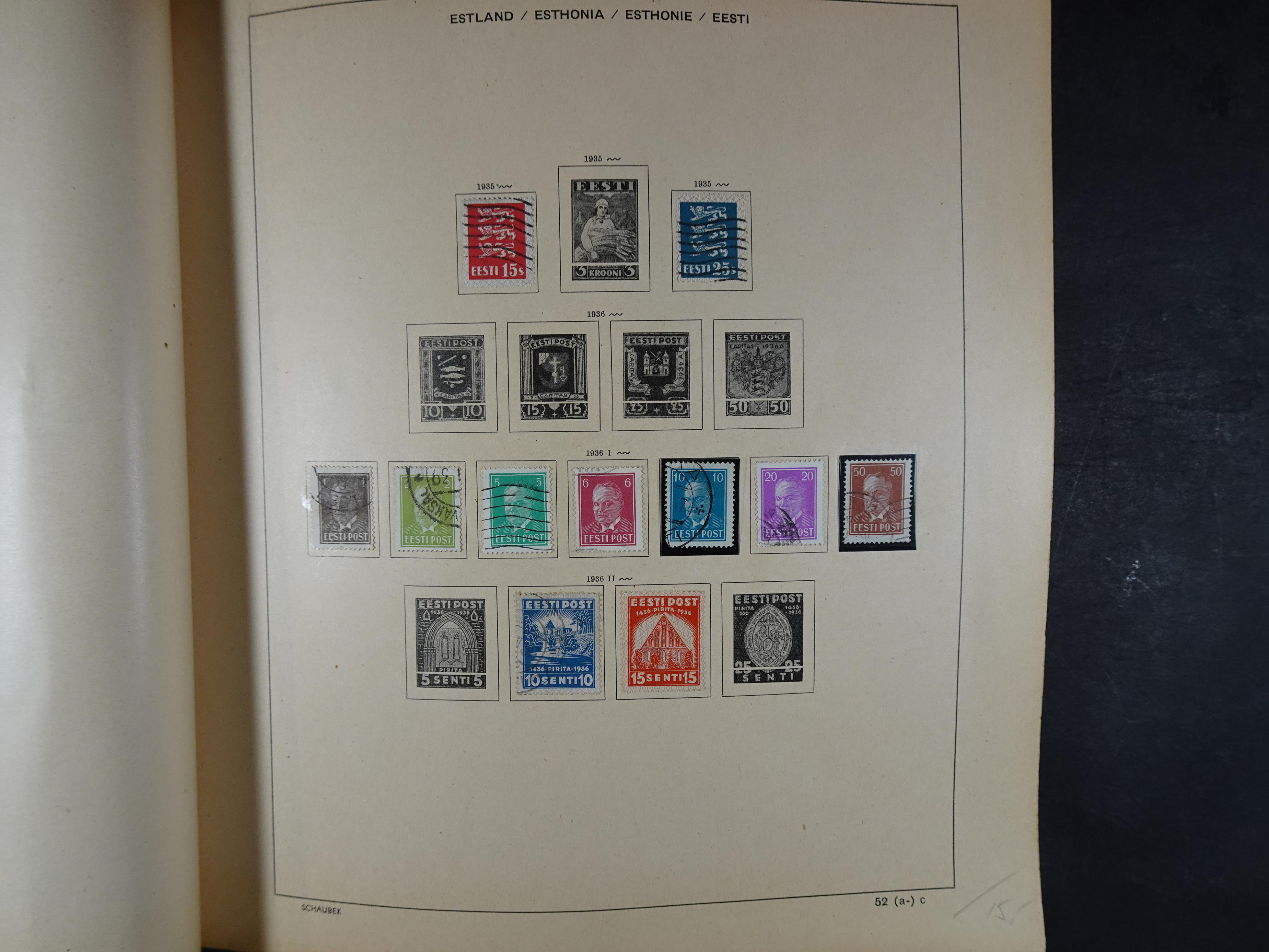 Mooie klassieke verzameling zeer goed gevulde Schaubek album. 41