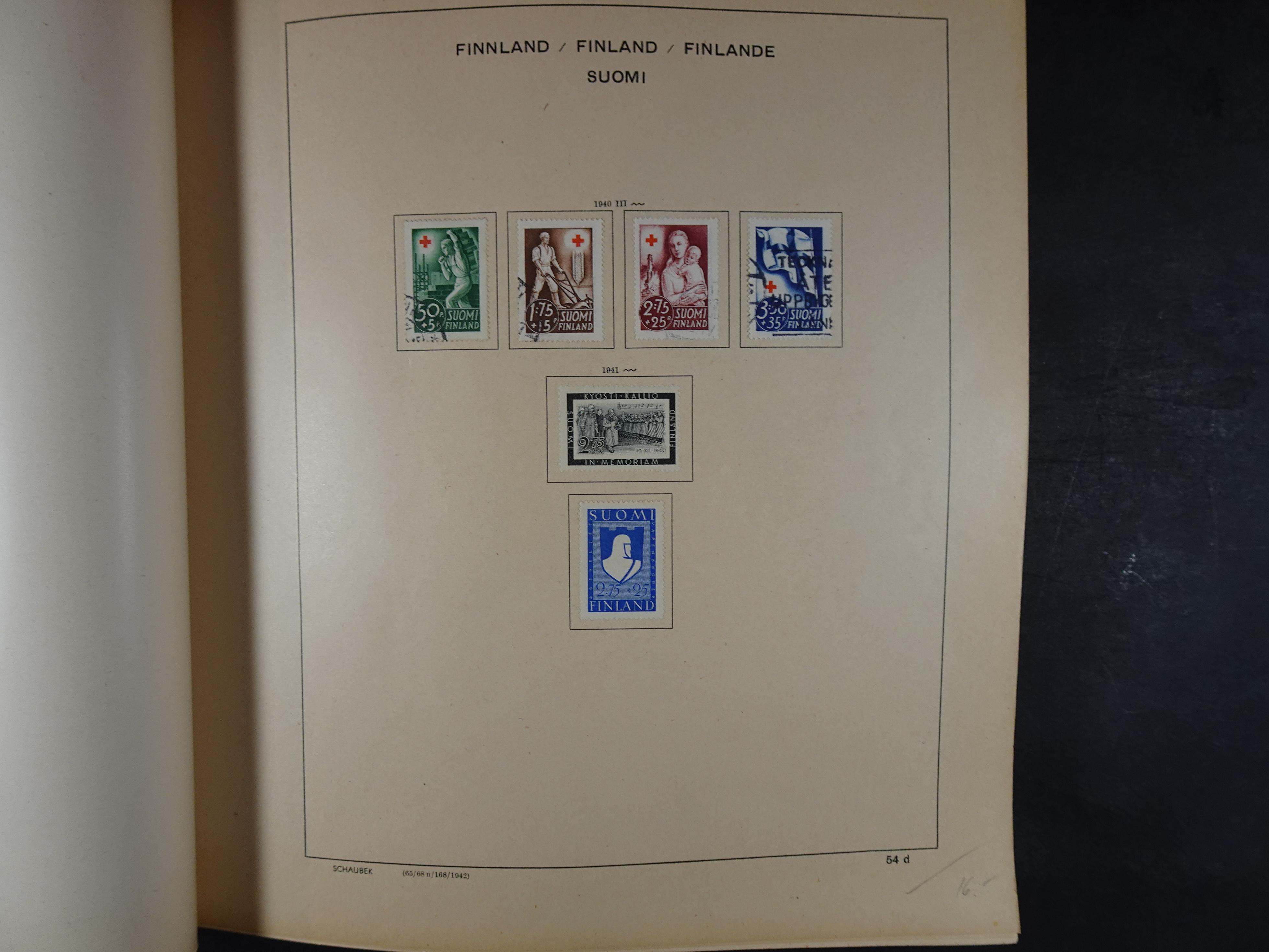 Mooie klassieke verzameling zeer goed gevulde Schaubek album. 50