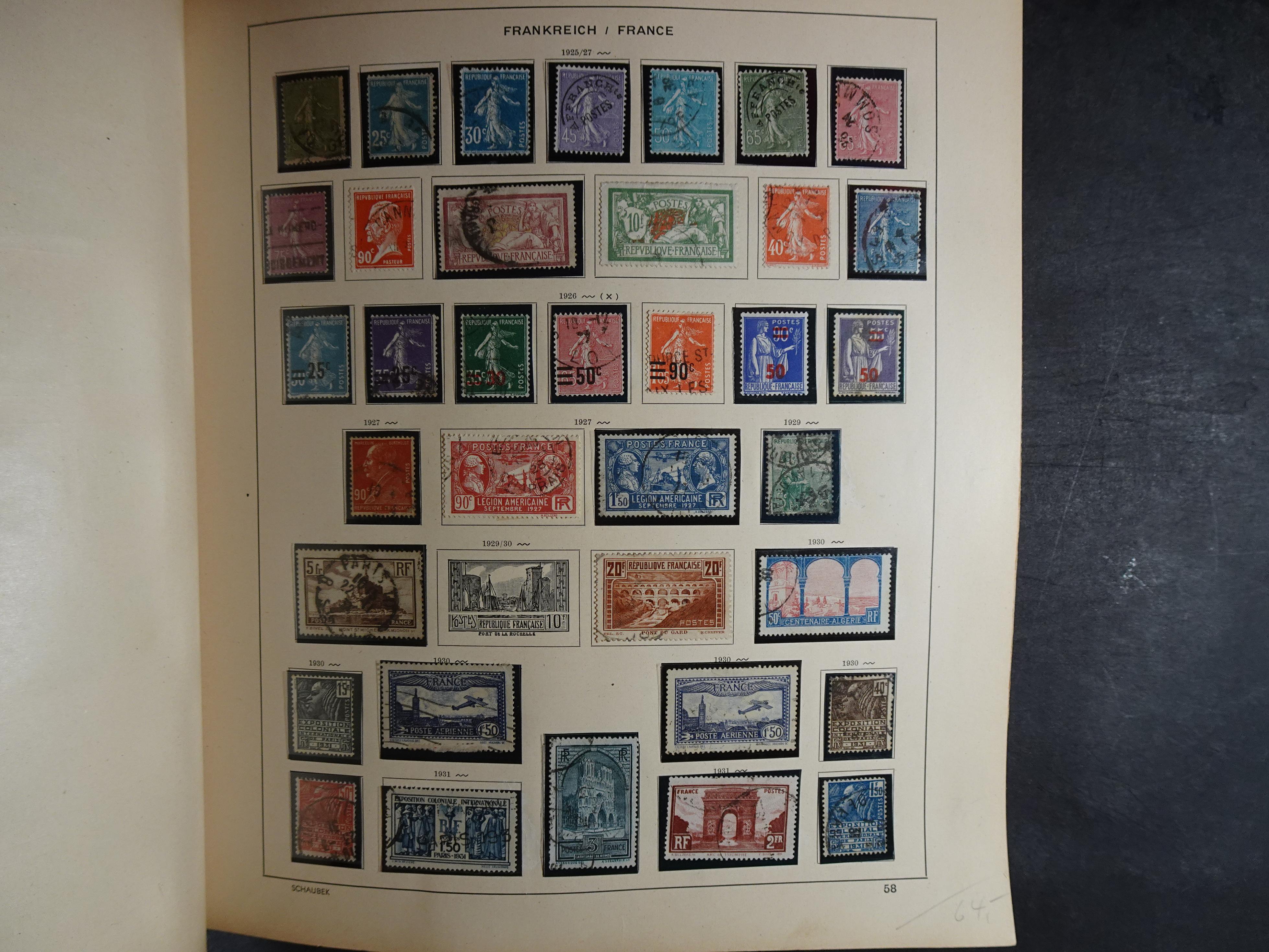 Mooie klassieke verzameling zeer goed gevulde Schaubek album. 55