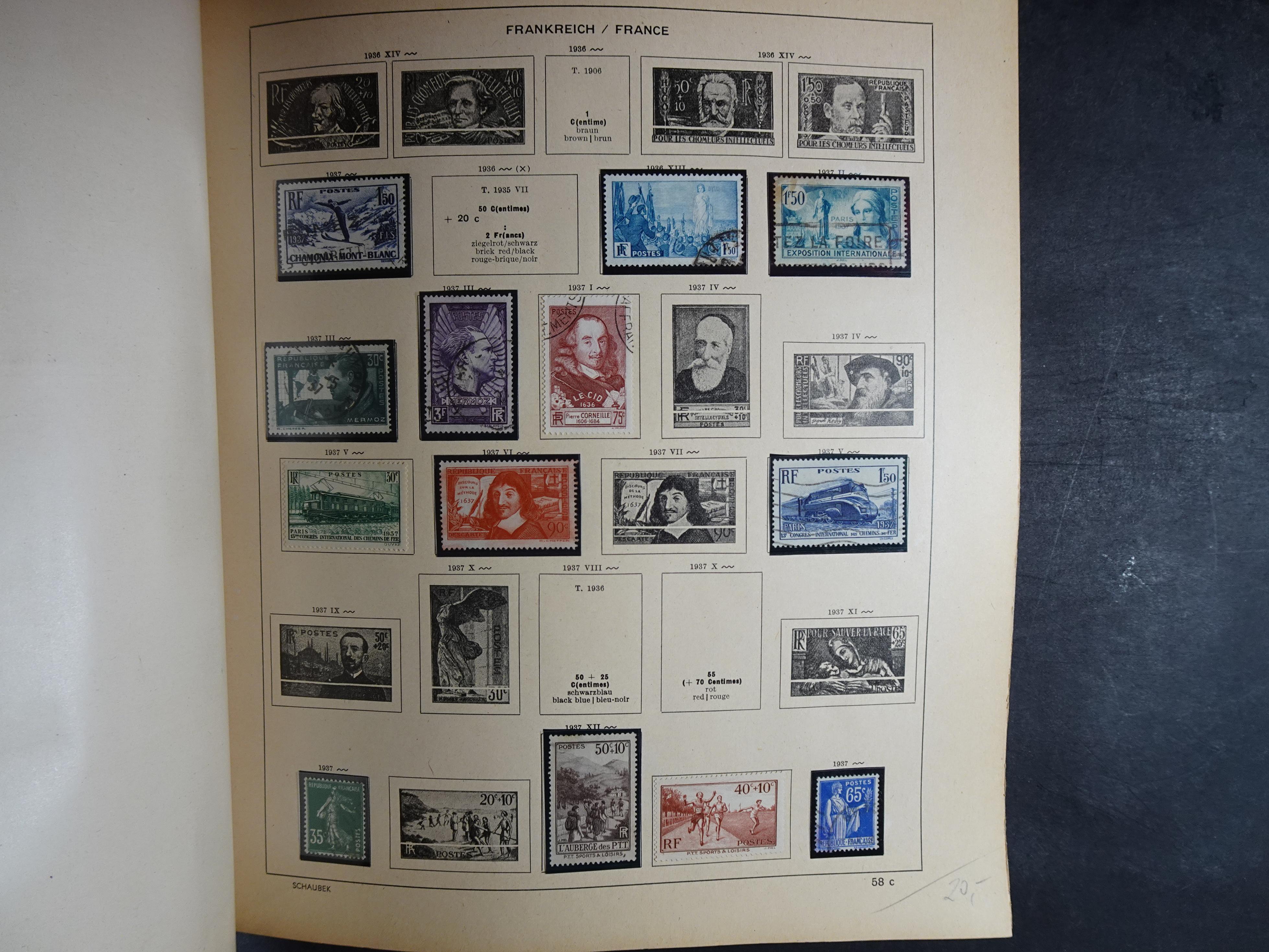 Mooie klassieke verzameling zeer goed gevulde Schaubek album. 58