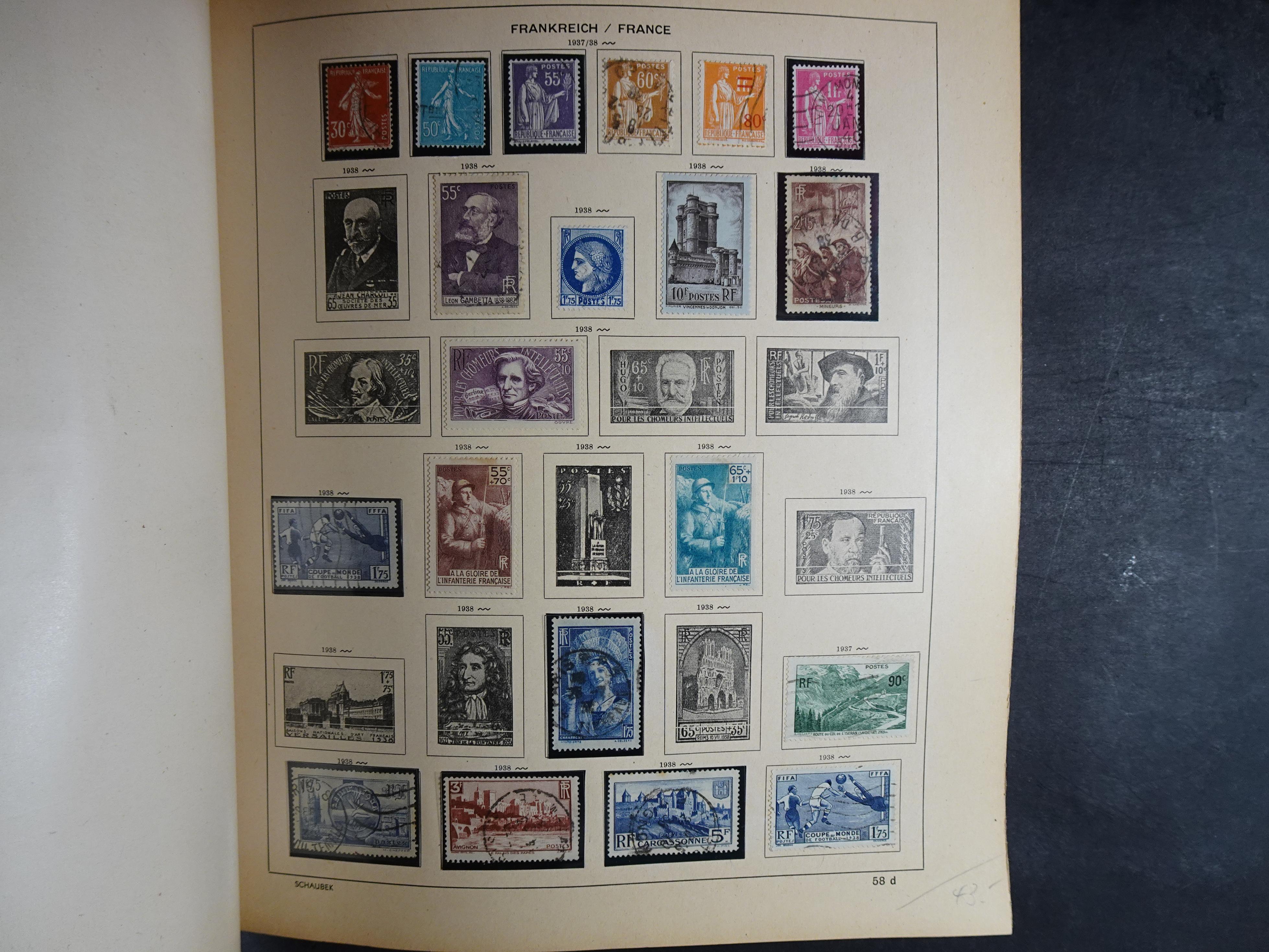 Mooie klassieke verzameling zeer goed gevulde Schaubek album. 59