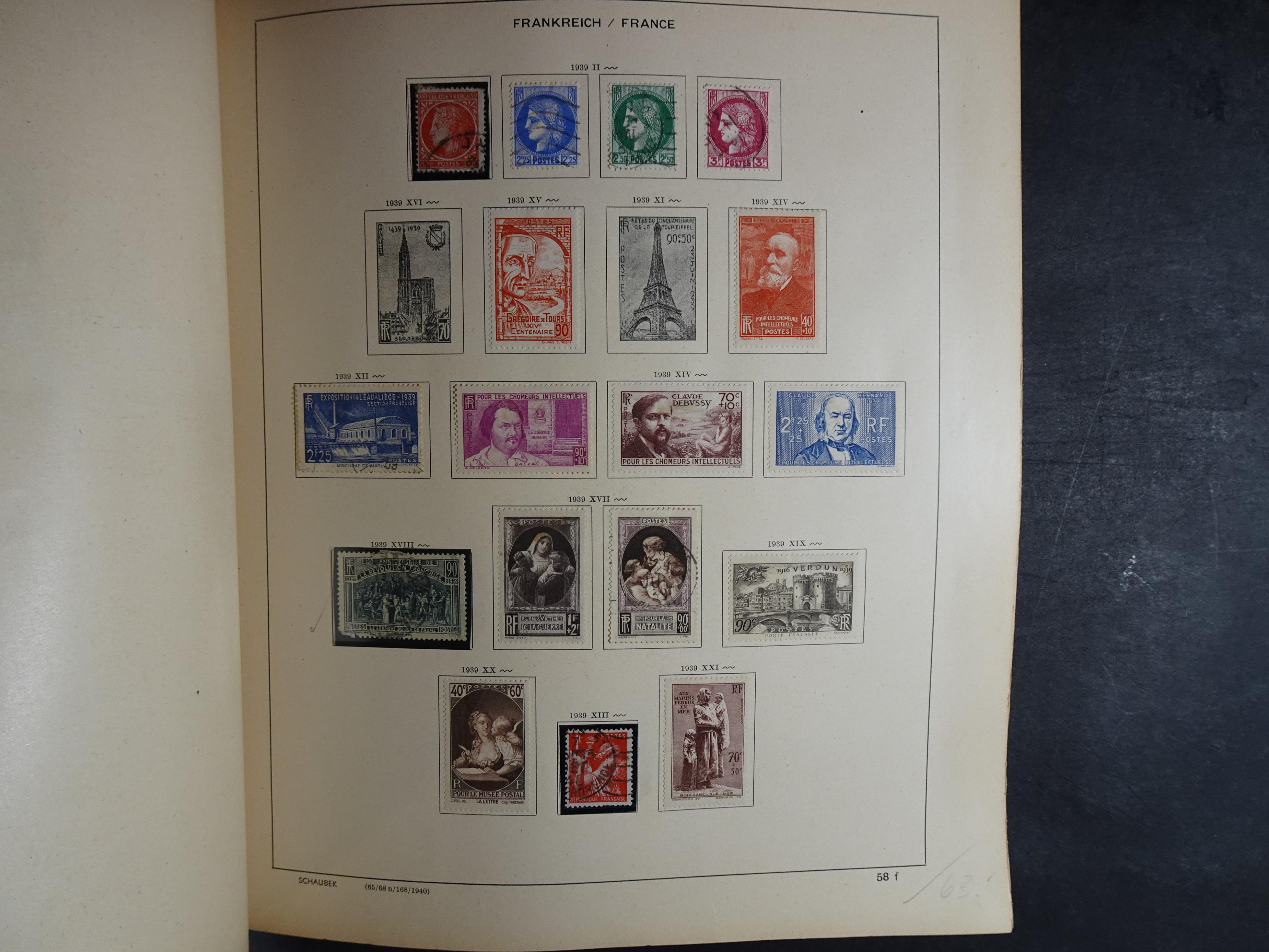 Mooie klassieke verzameling zeer goed gevulde Schaubek album. 61