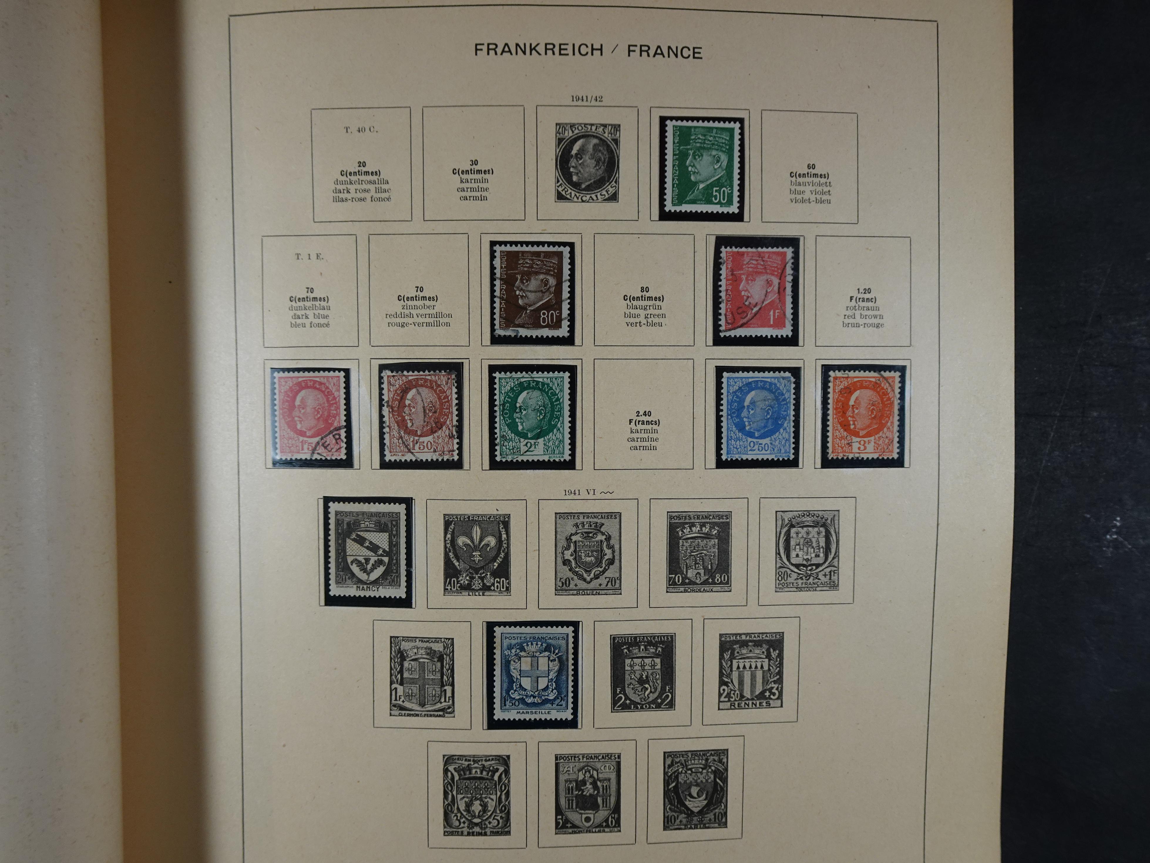 Mooie klassieke verzameling zeer goed gevulde Schaubek album. 65