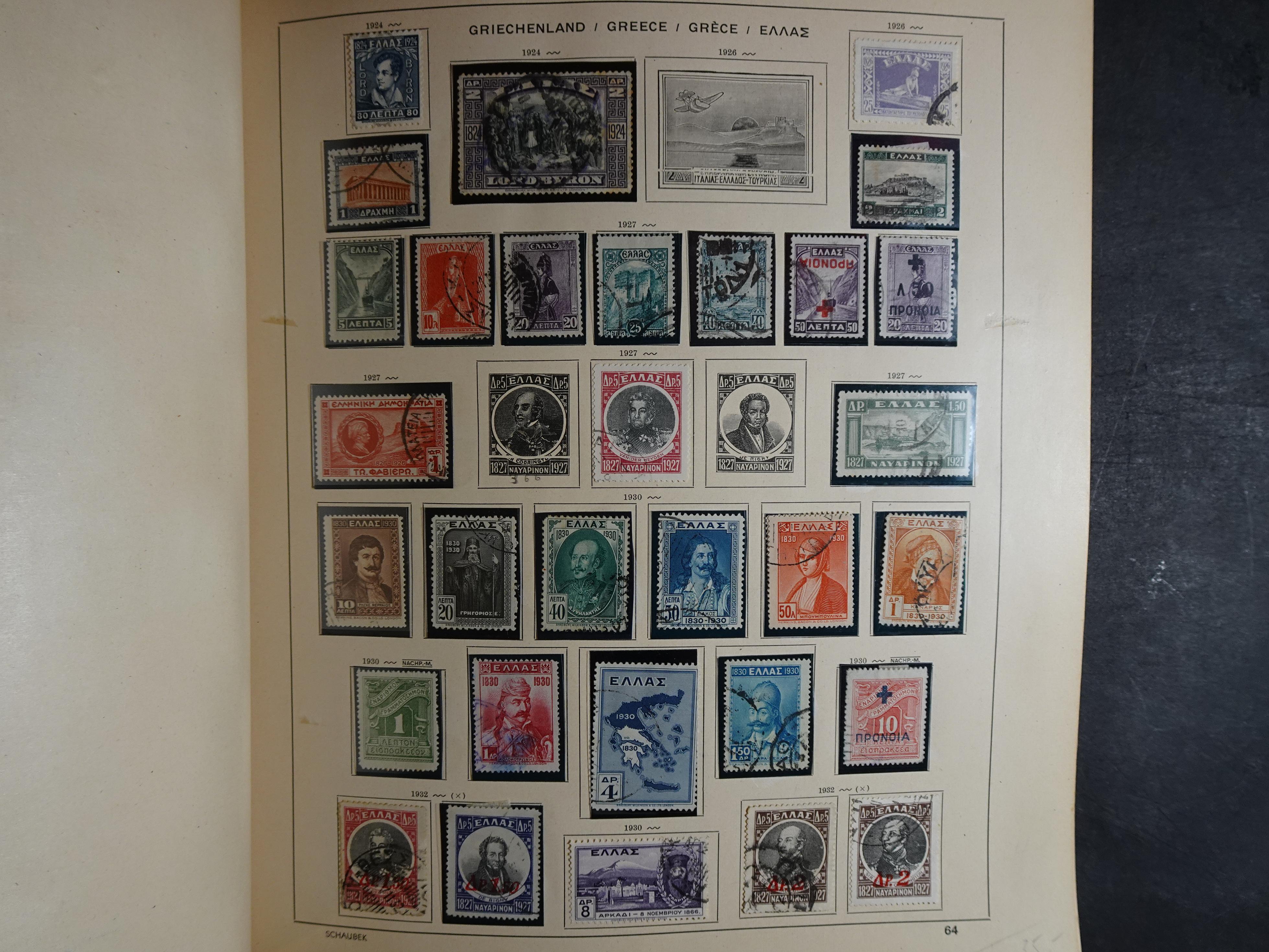 Mooie klassieke verzameling zeer goed gevulde Schaubek album. 71