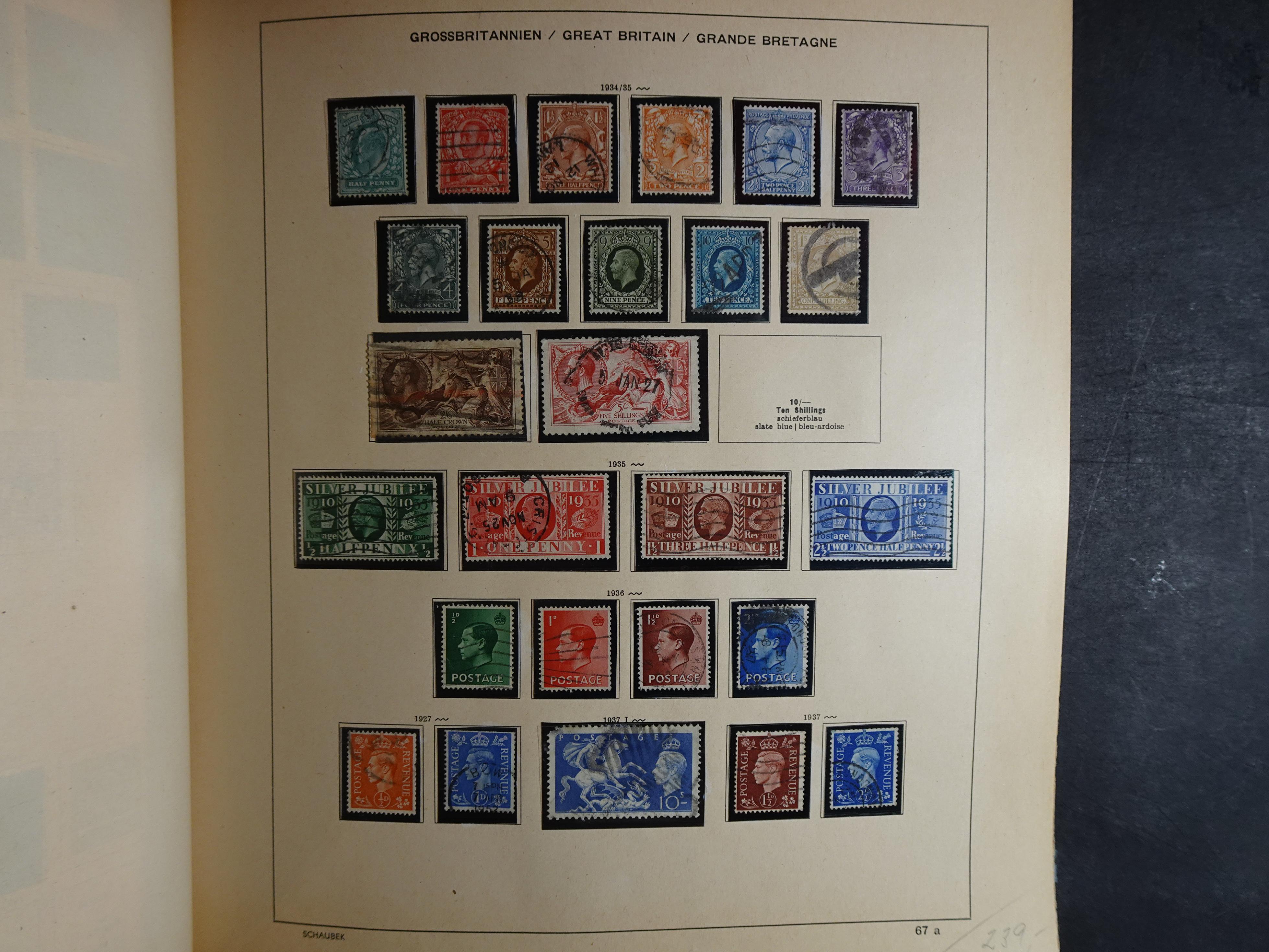 Mooie klassieke verzameling zeer goed gevulde Schaubek album. 77