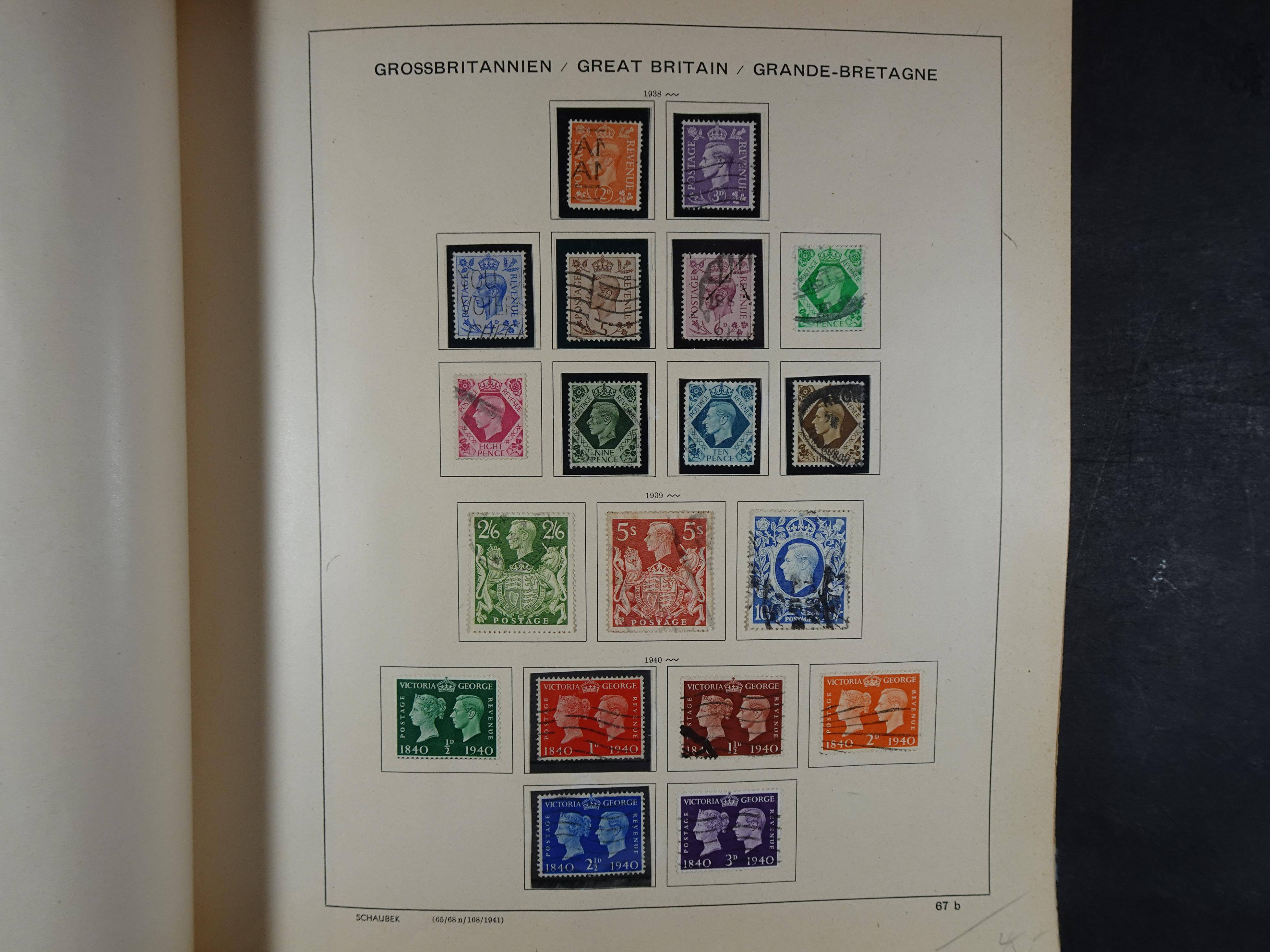 Mooie klassieke verzameling zeer goed gevulde Schaubek album. 78