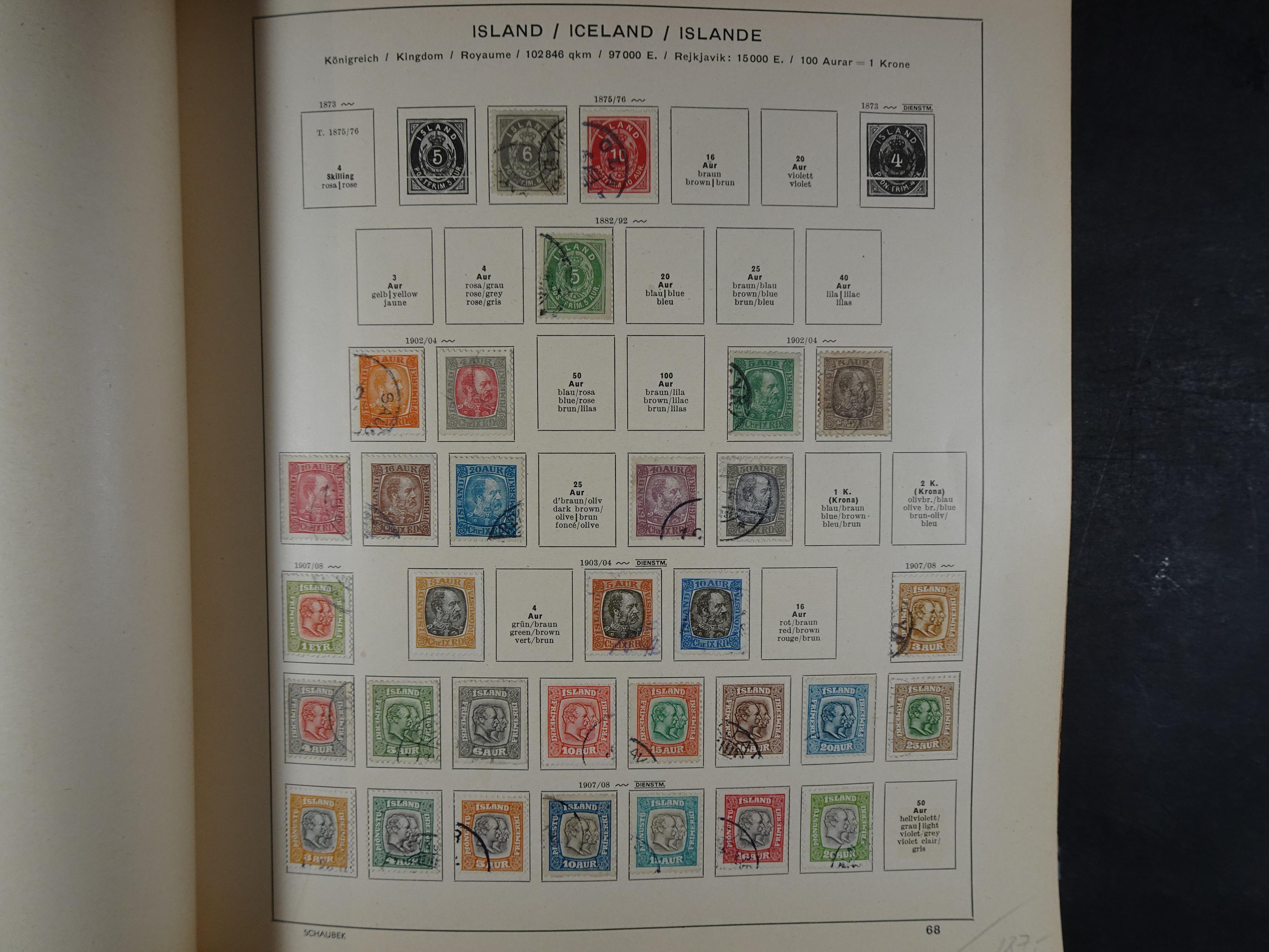 Mooie klassieke verzameling zeer goed gevulde Schaubek album. 79