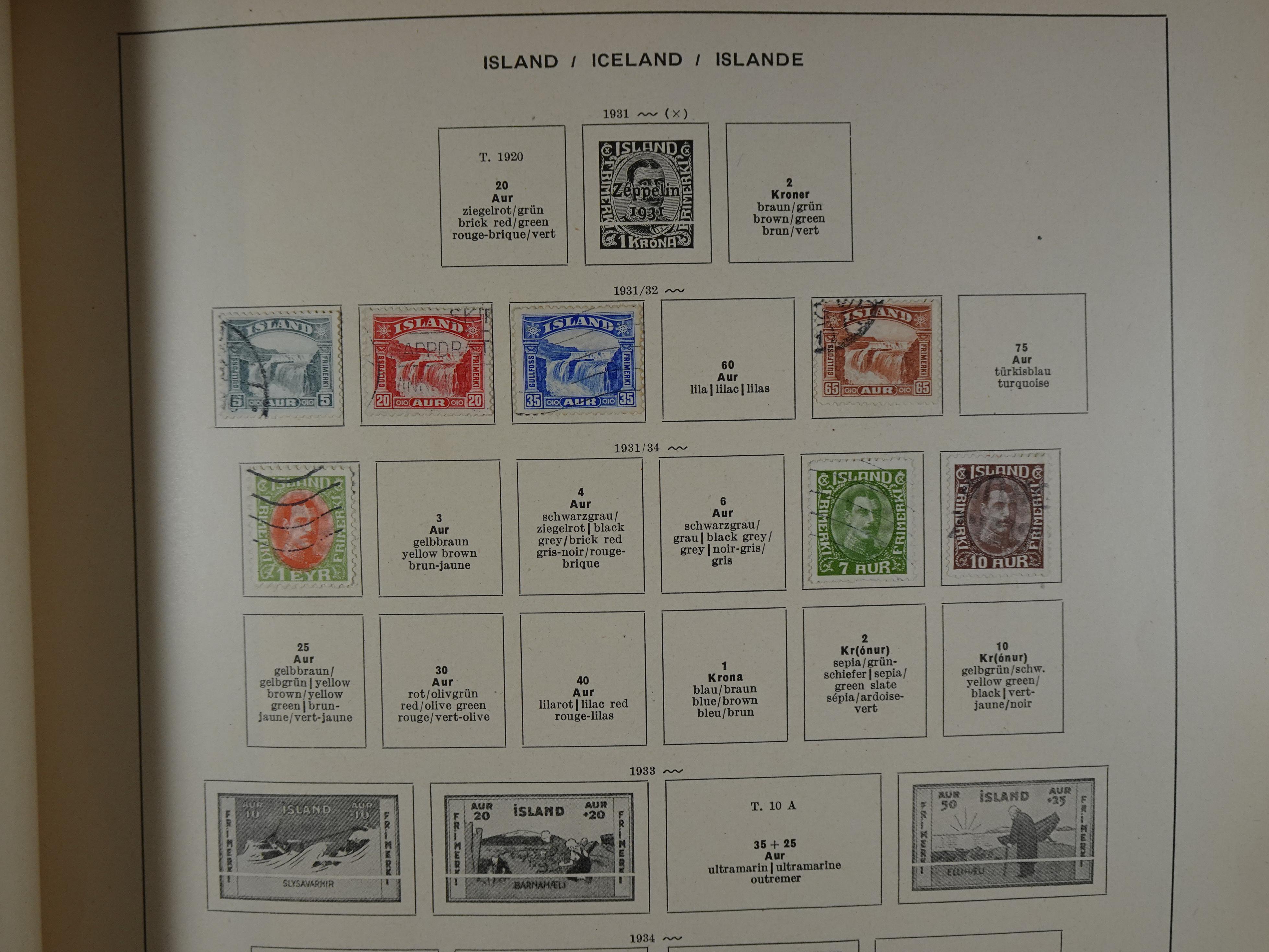 Mooie klassieke verzameling zeer goed gevulde Schaubek album. 82