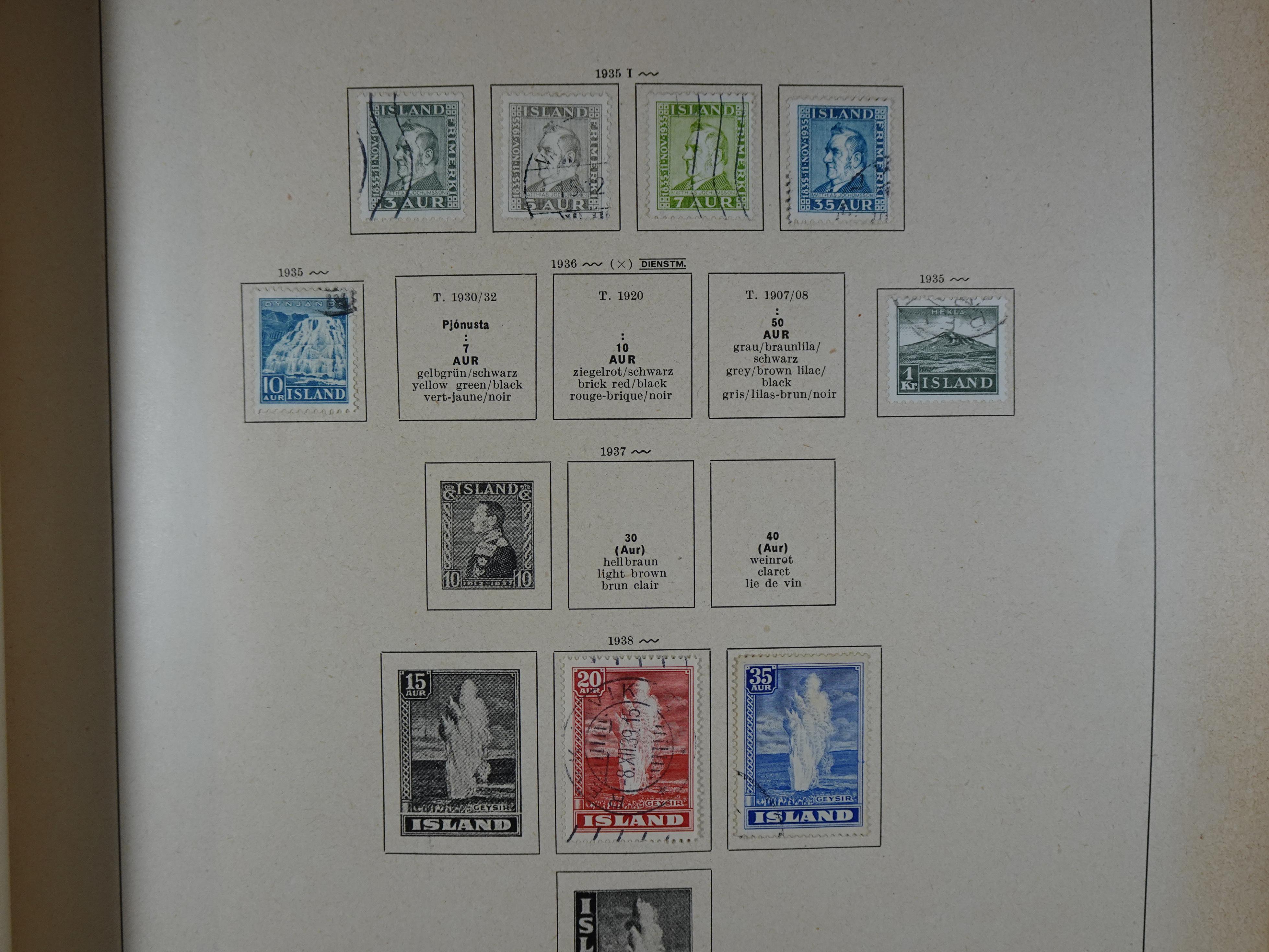 Mooie klassieke verzameling zeer goed gevulde Schaubek album. 83