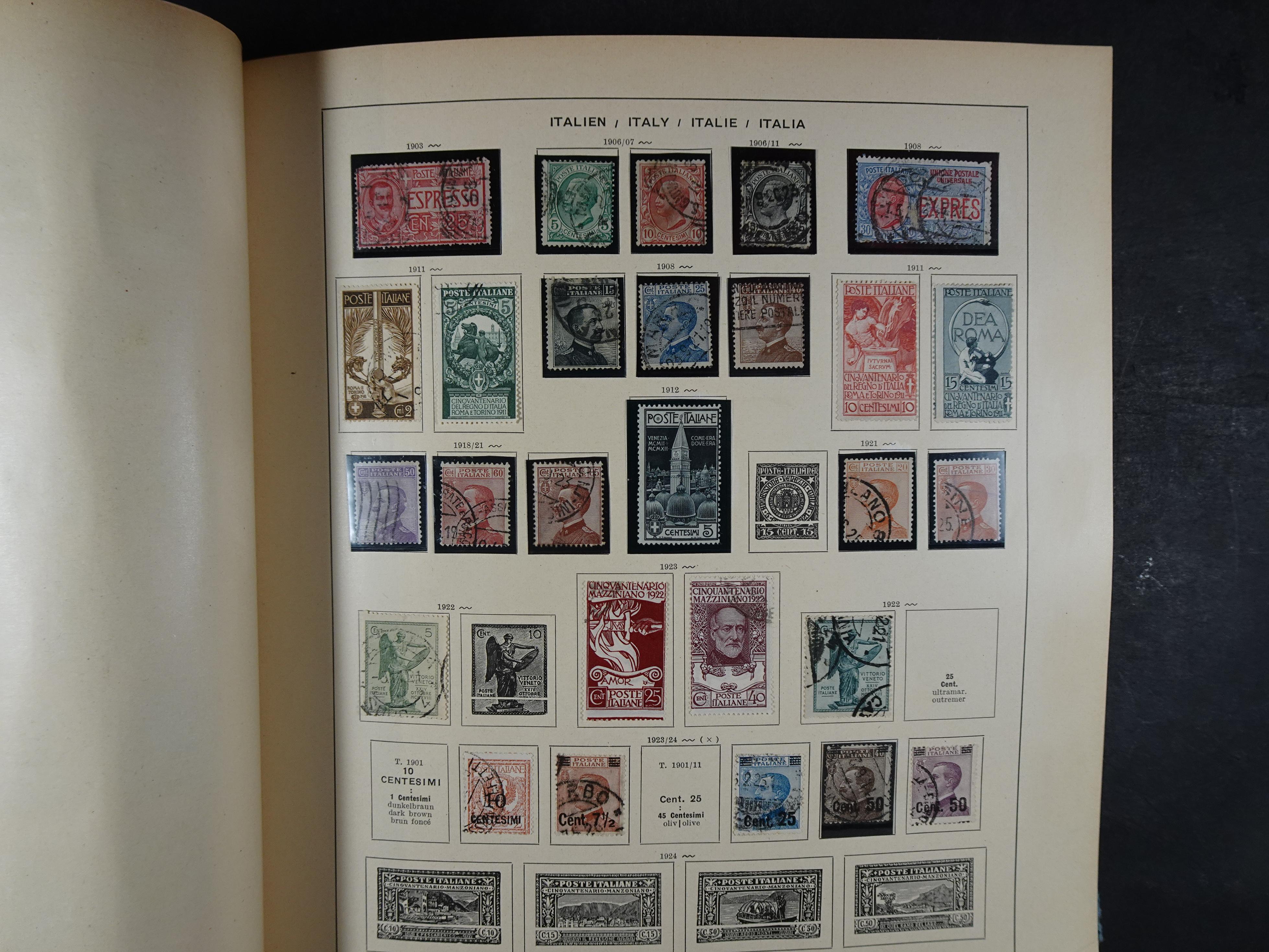 Mooie klassieke verzameling zeer goed gevulde Schaubek album. 86