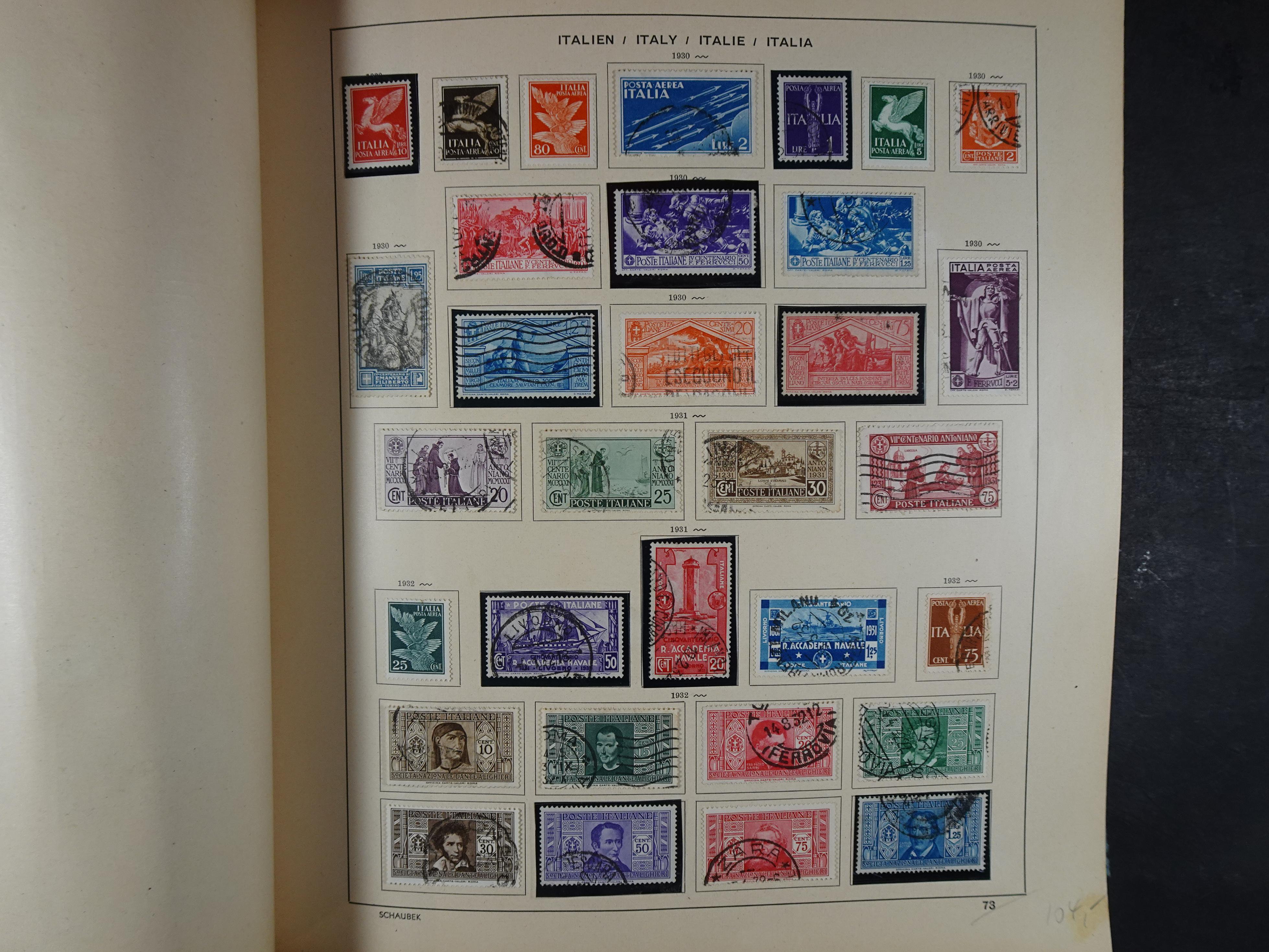 Mooie klassieke verzameling zeer goed gevulde Schaubek album. 89