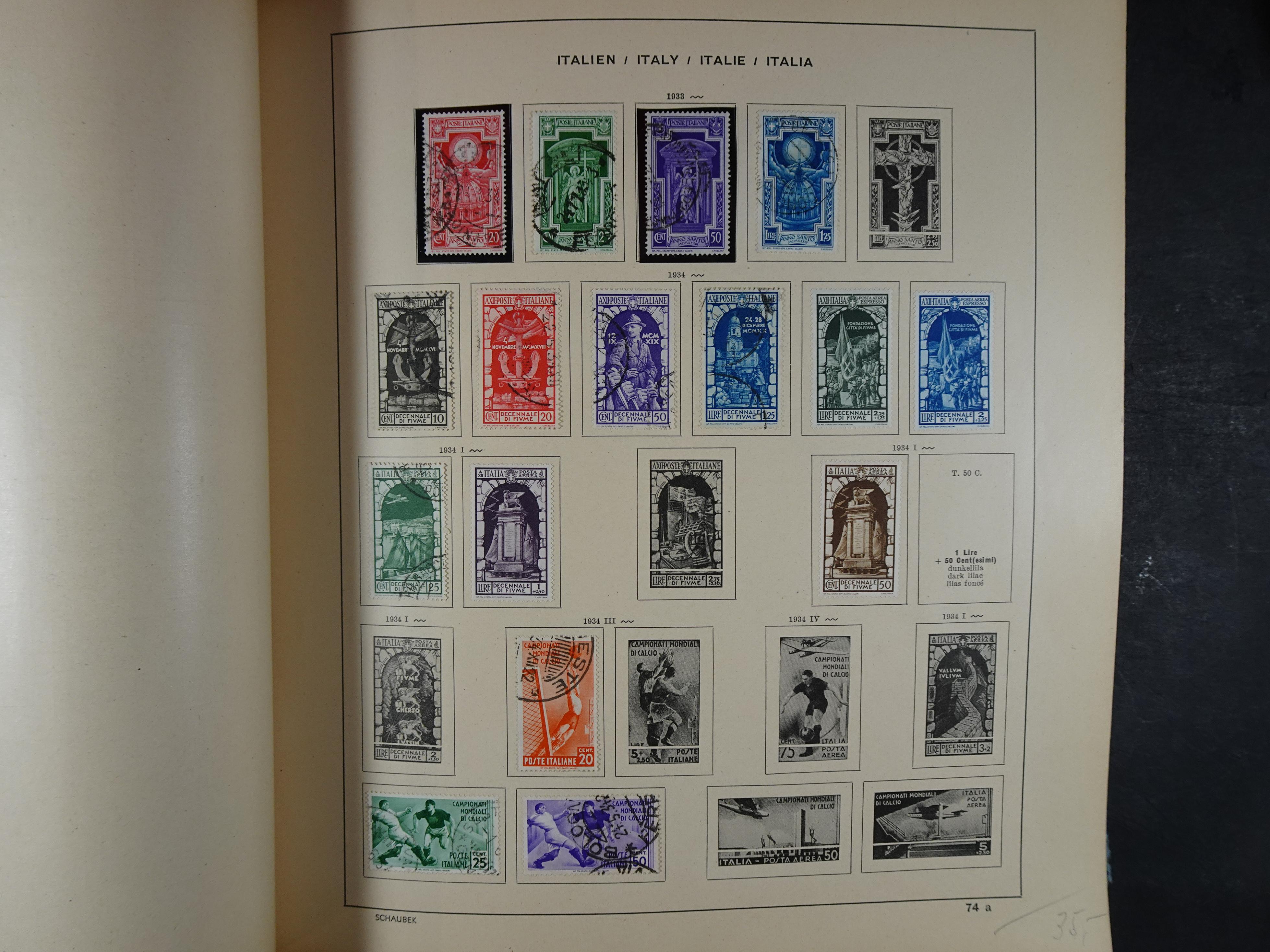 Mooie klassieke verzameling zeer goed gevulde Schaubek album. 91