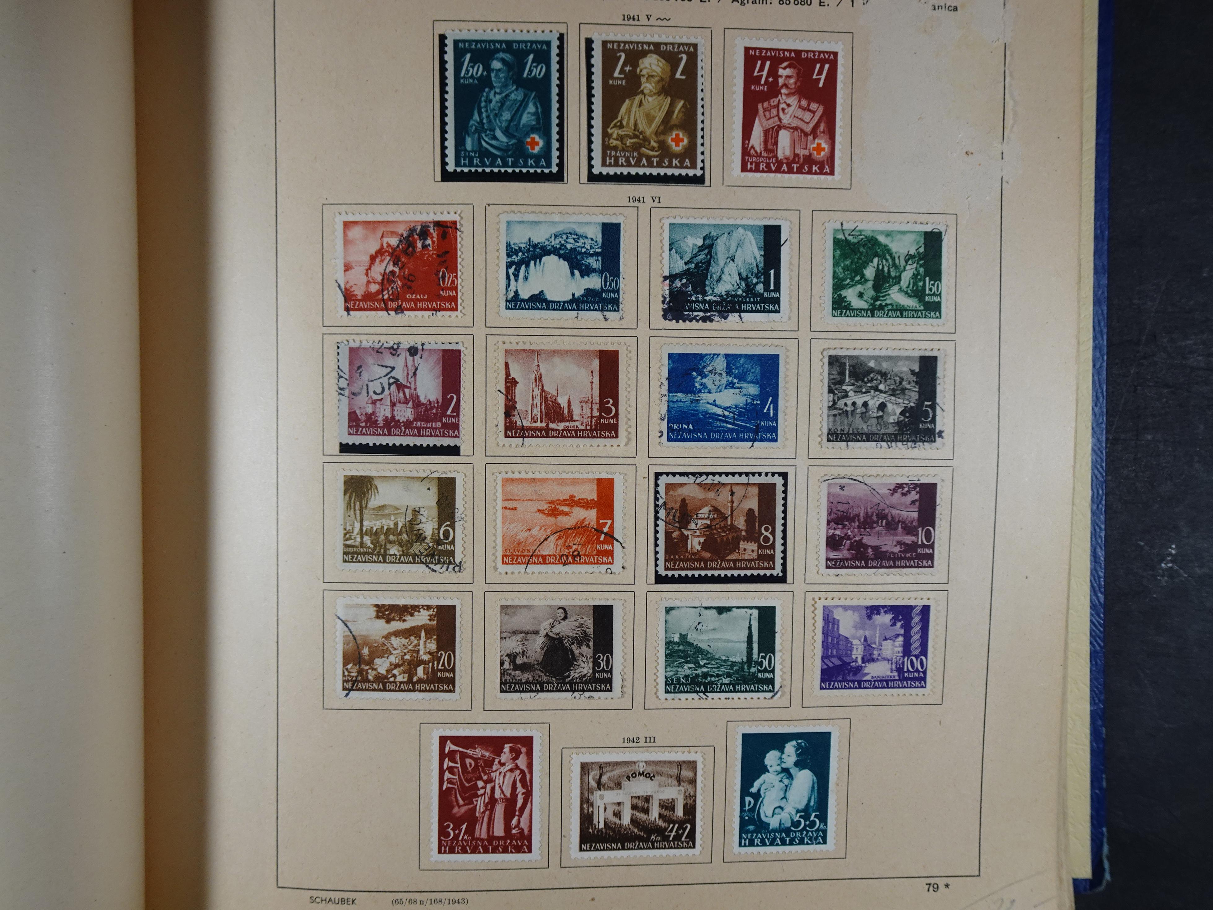 Mooie klassieke verzameling zeer goed gevulde Schaubek album. 105