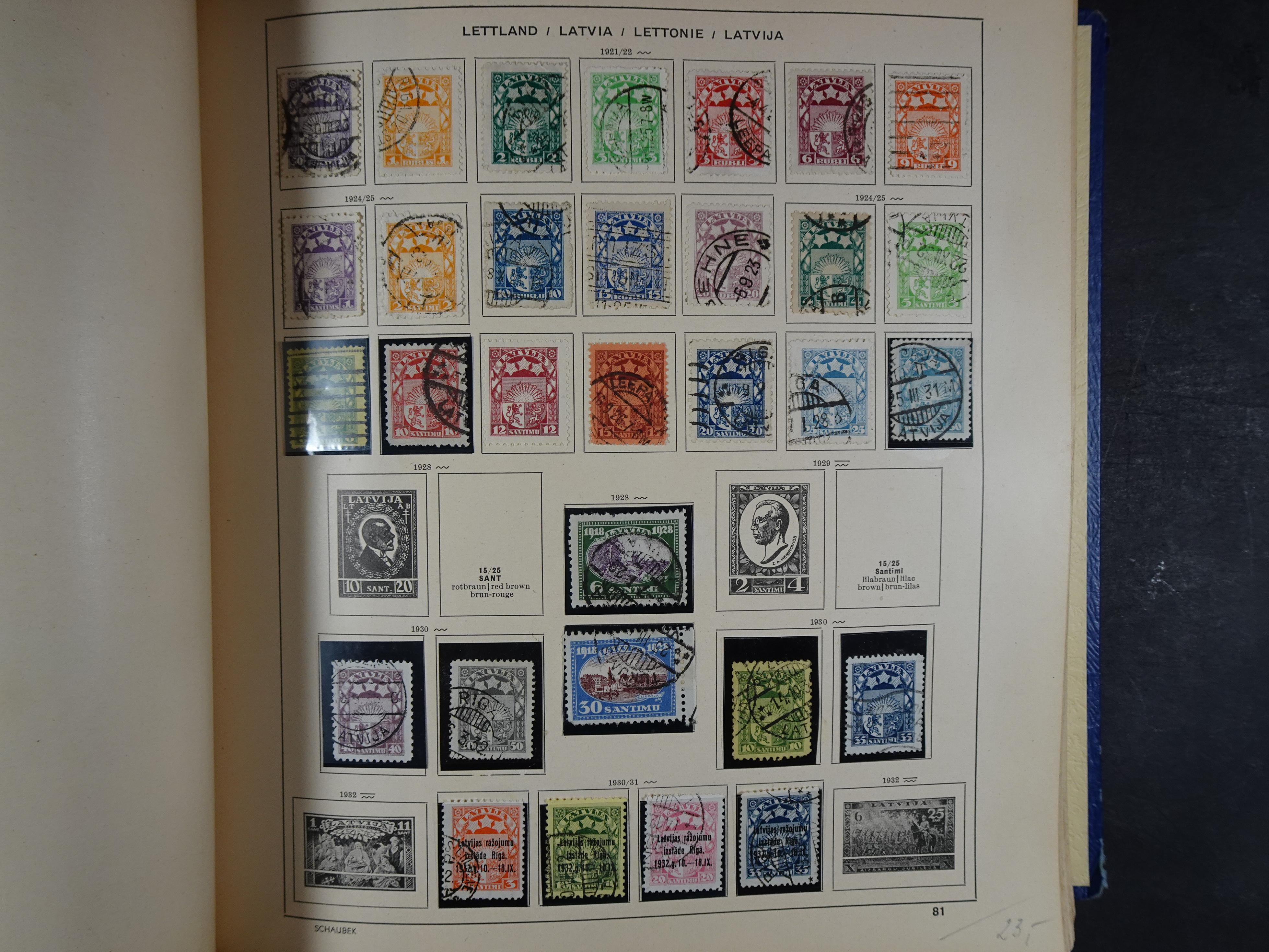 Mooie klassieke verzameling zeer goed gevulde Schaubek album. 107