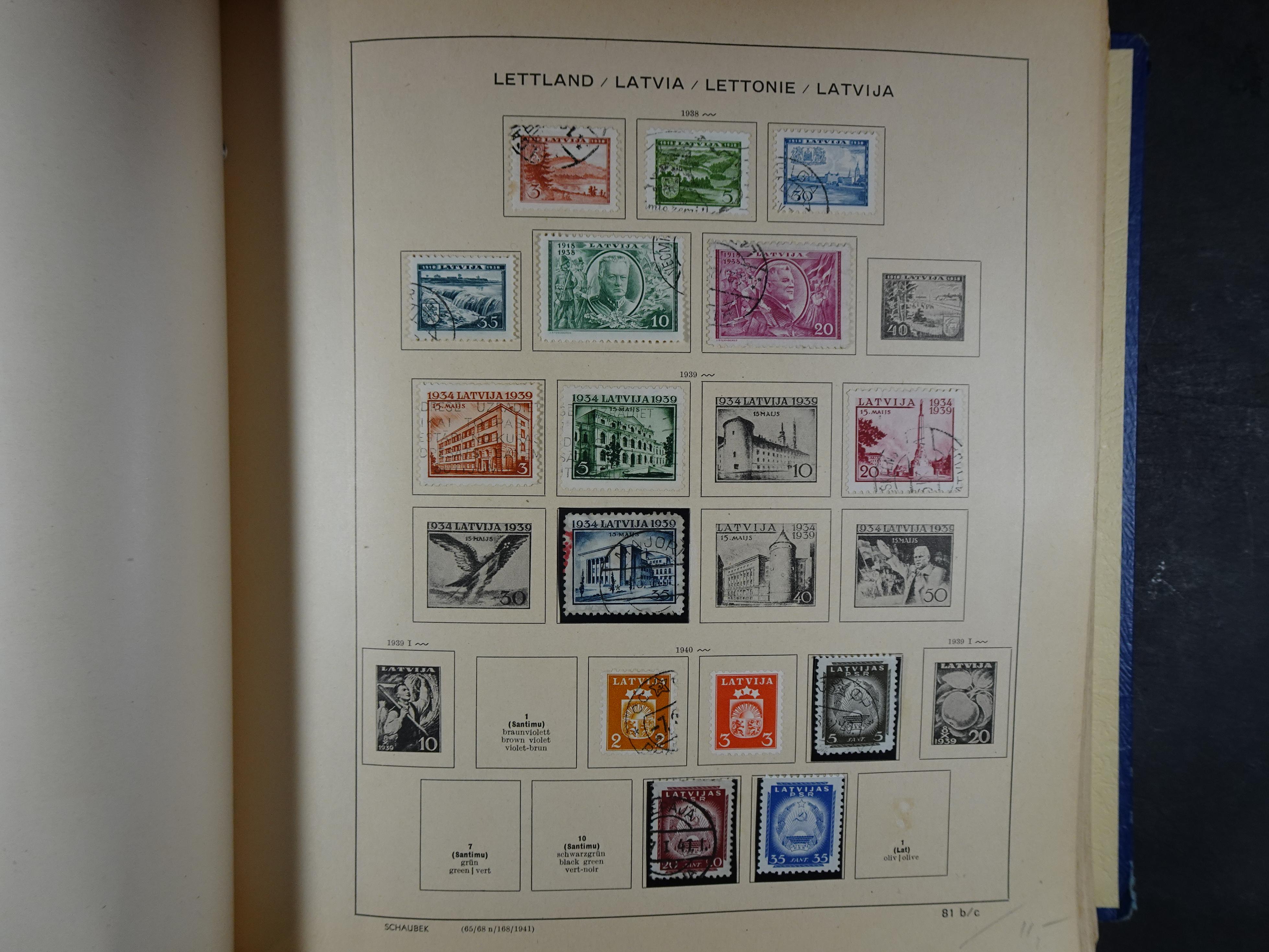 Mooie klassieke verzameling zeer goed gevulde Schaubek album. 109