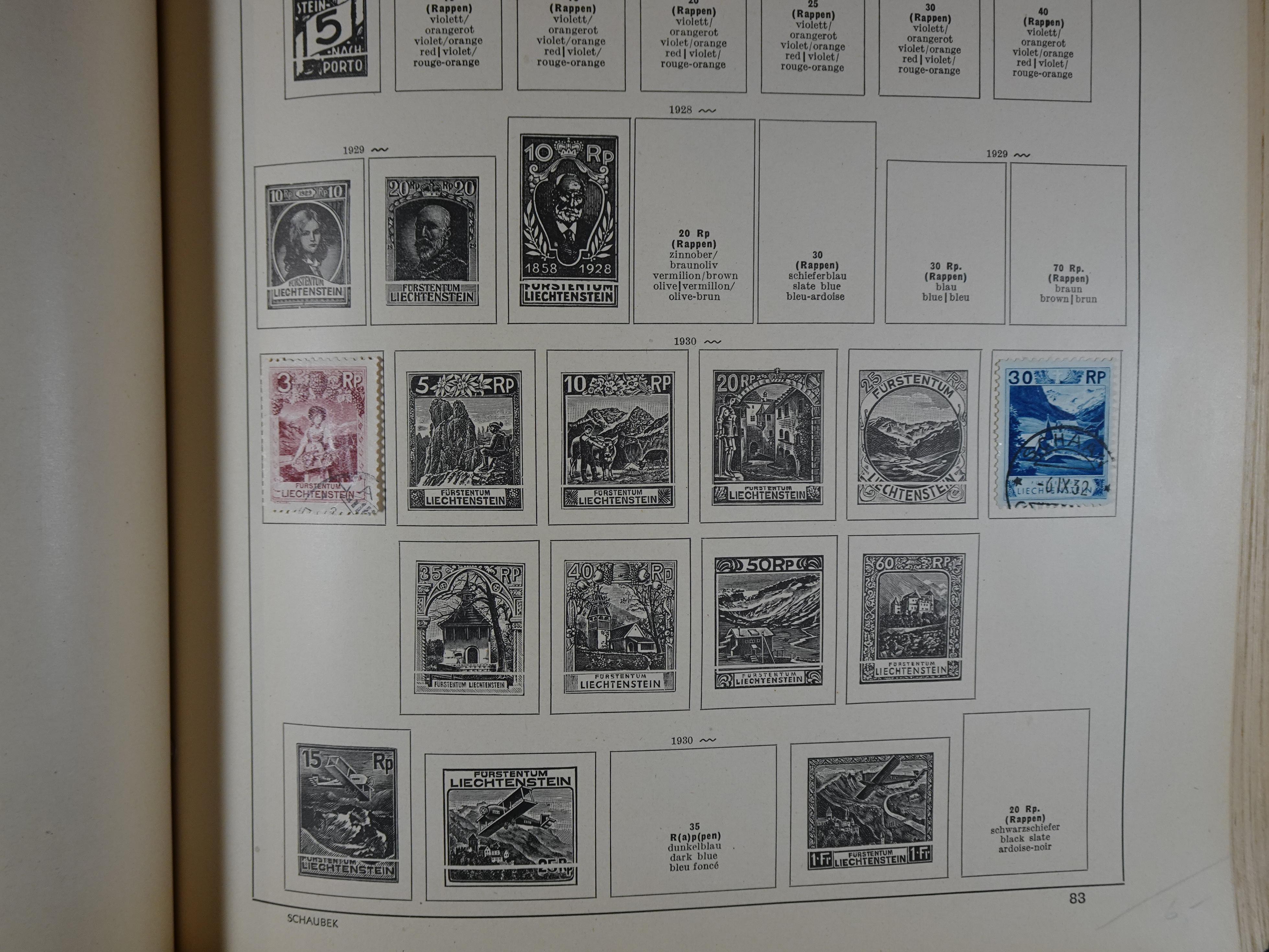 Mooie klassieke verzameling zeer goed gevulde Schaubek album. 112