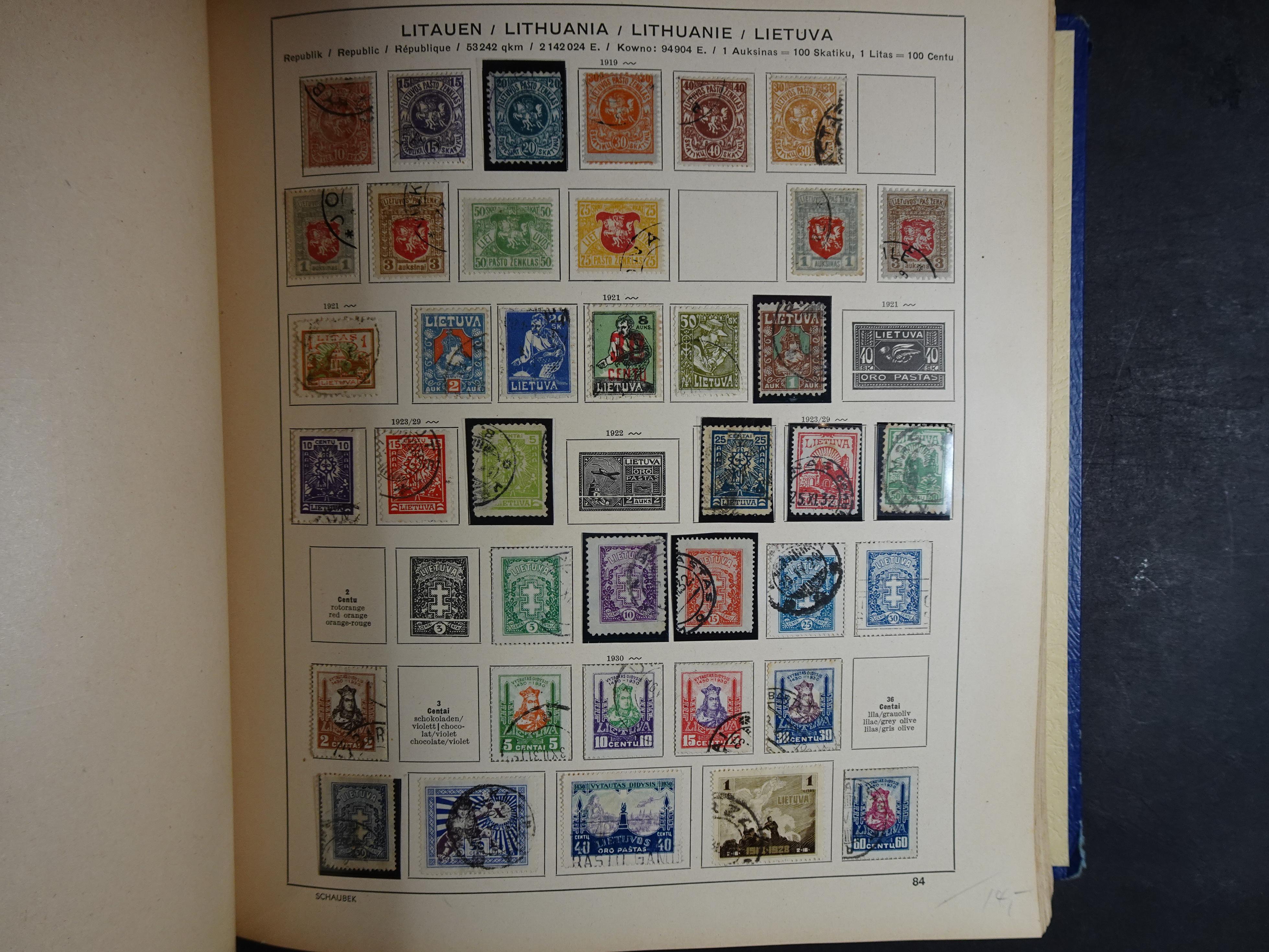 Mooie klassieke verzameling zeer goed gevulde Schaubek album. 115