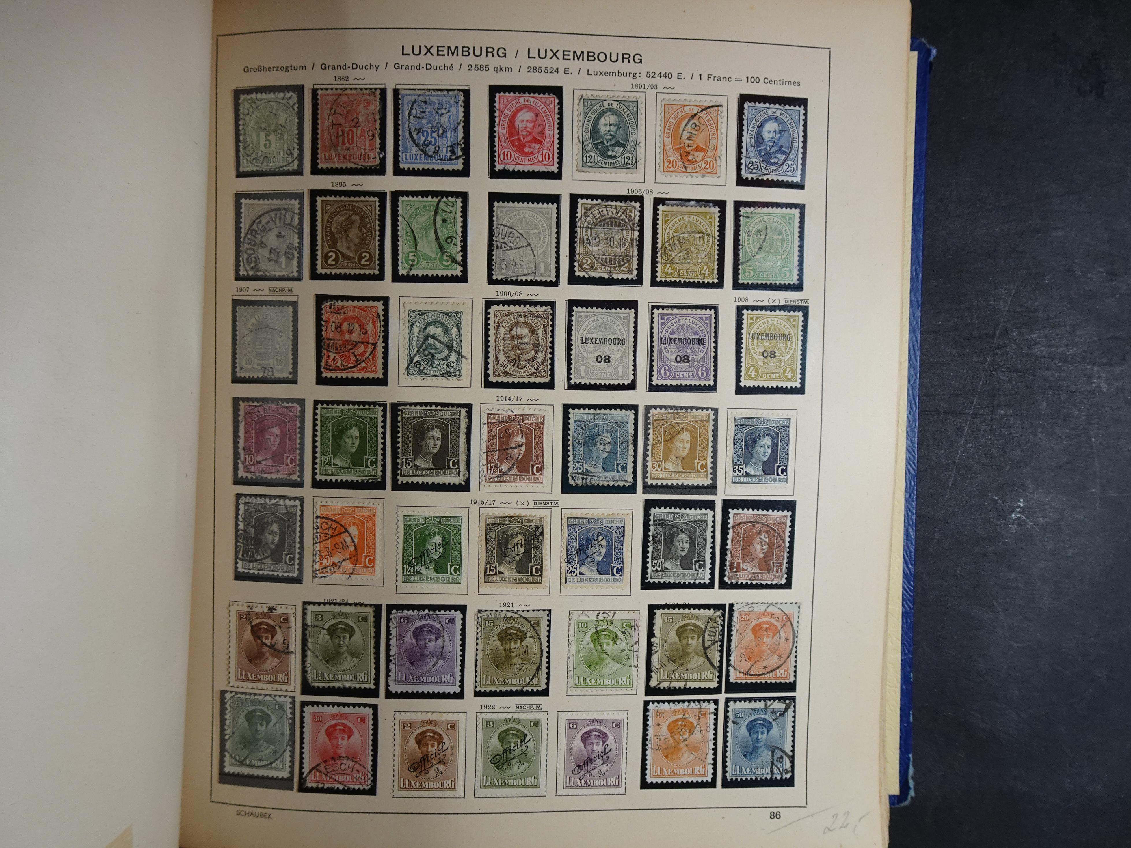Mooie klassieke verzameling zeer goed gevulde Schaubek album. 118