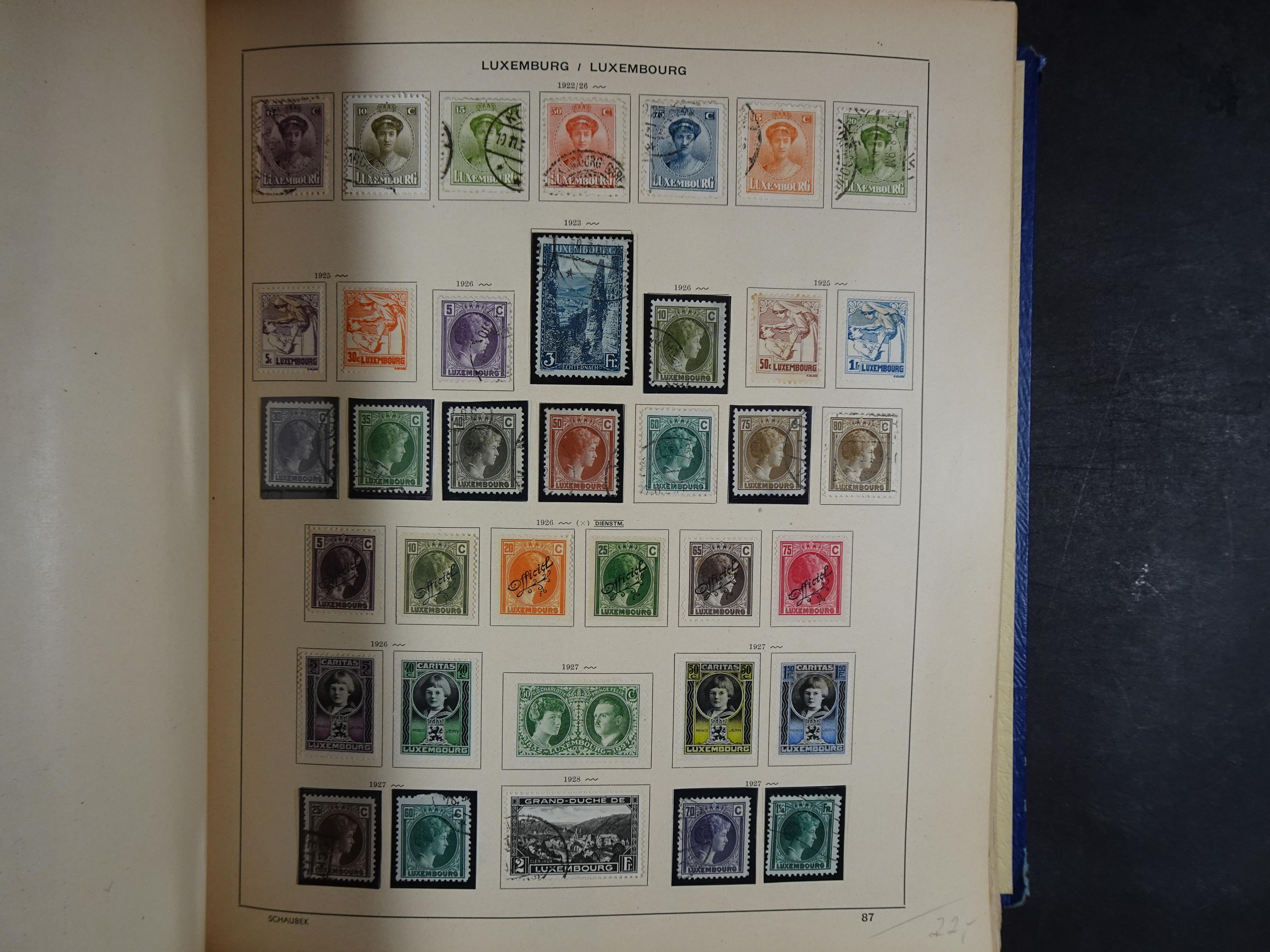 Mooie klassieke verzameling zeer goed gevulde Schaubek album. 119