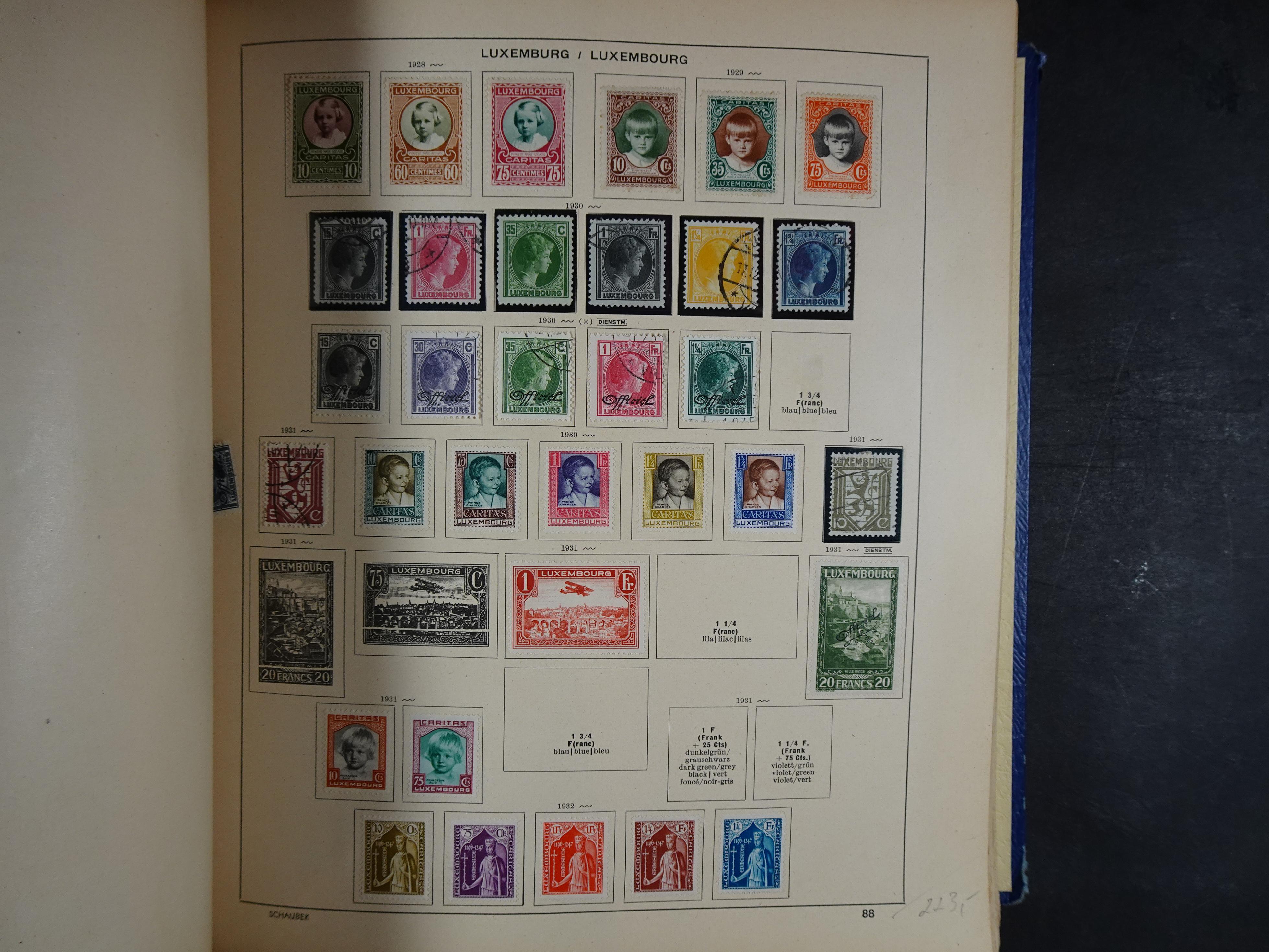 Mooie klassieke verzameling zeer goed gevulde Schaubek album. 120