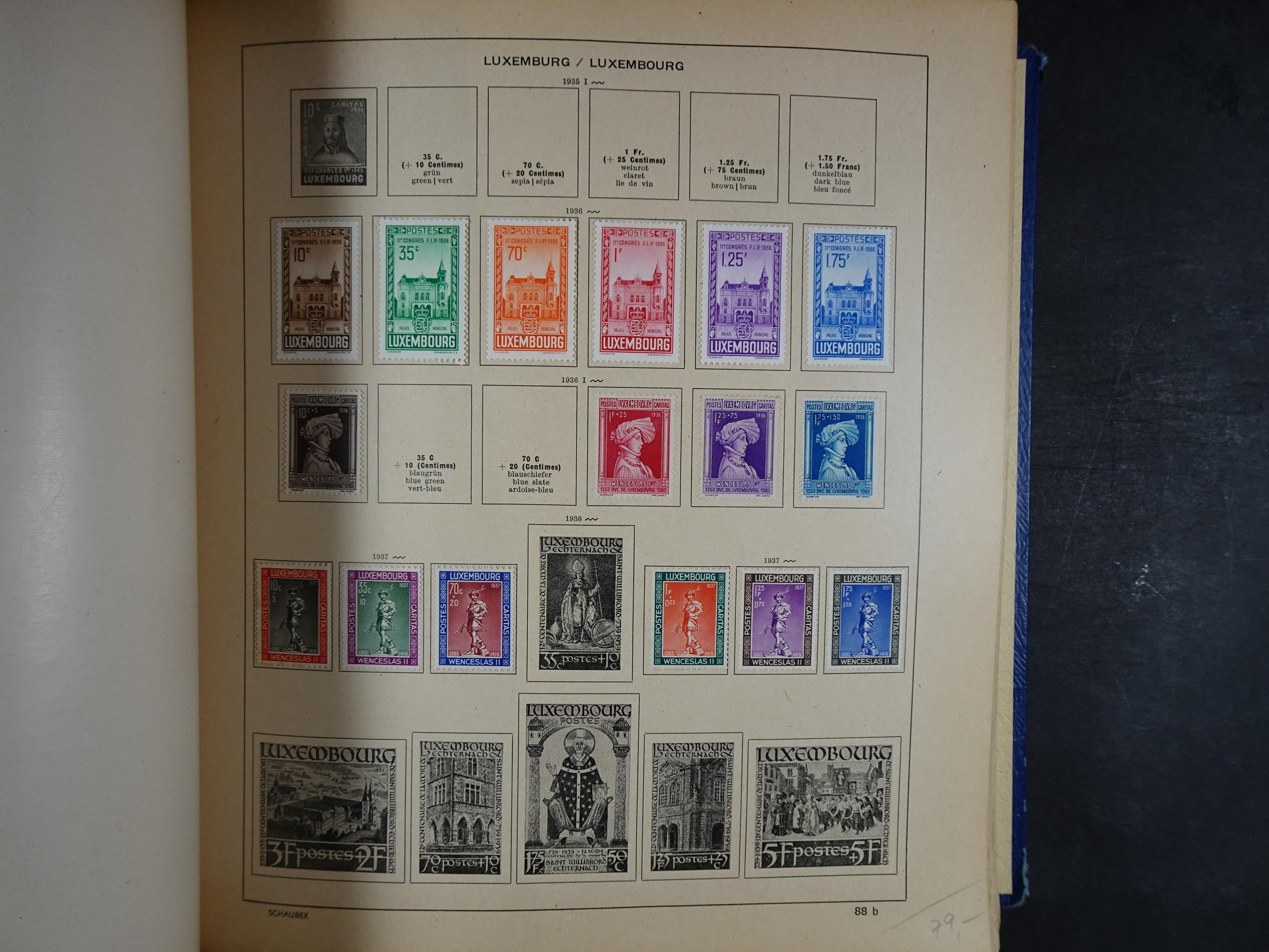 Mooie klassieke verzameling zeer goed gevulde Schaubek album. 122
