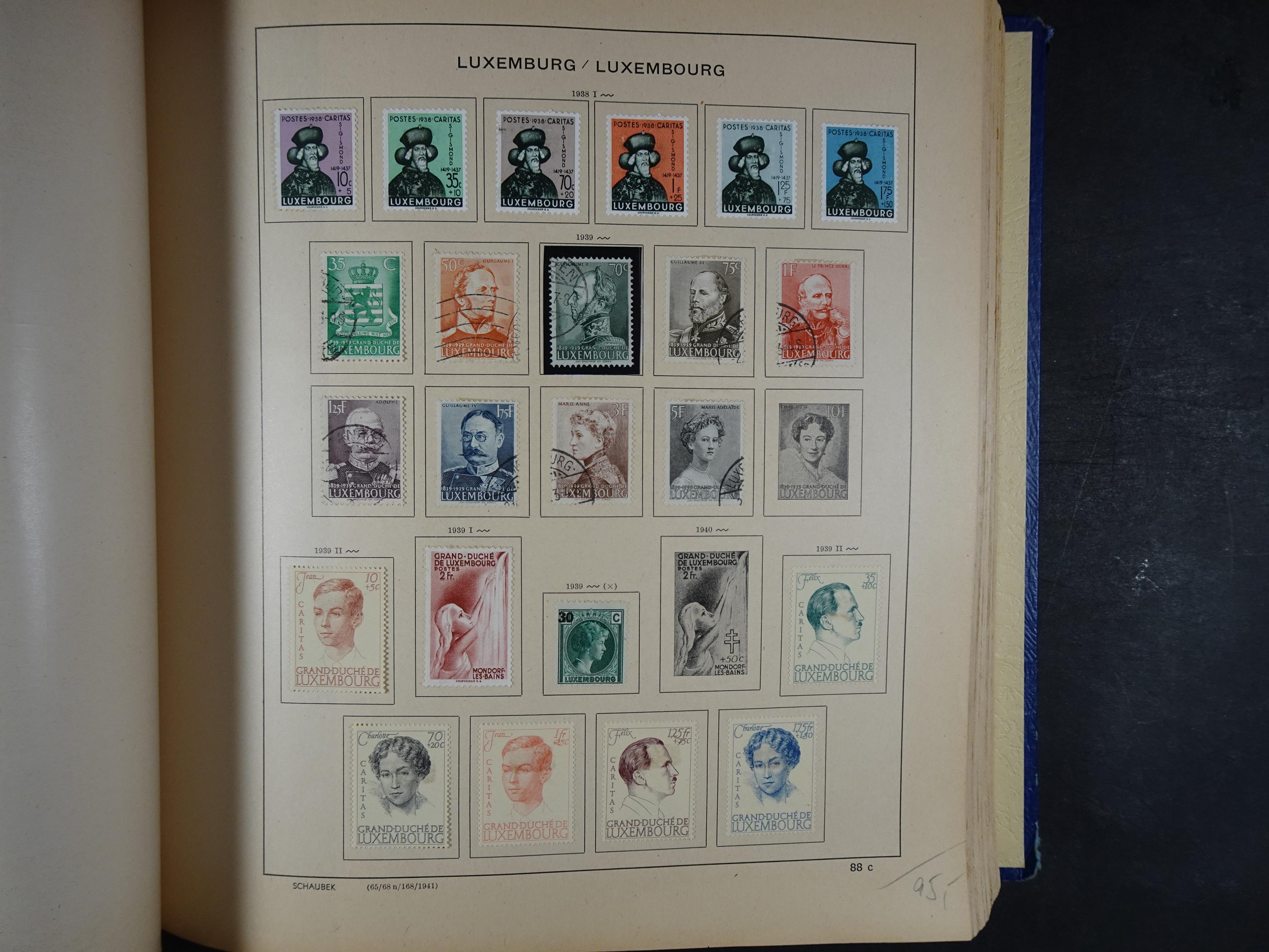 Mooie klassieke verzameling zeer goed gevulde Schaubek album. 123