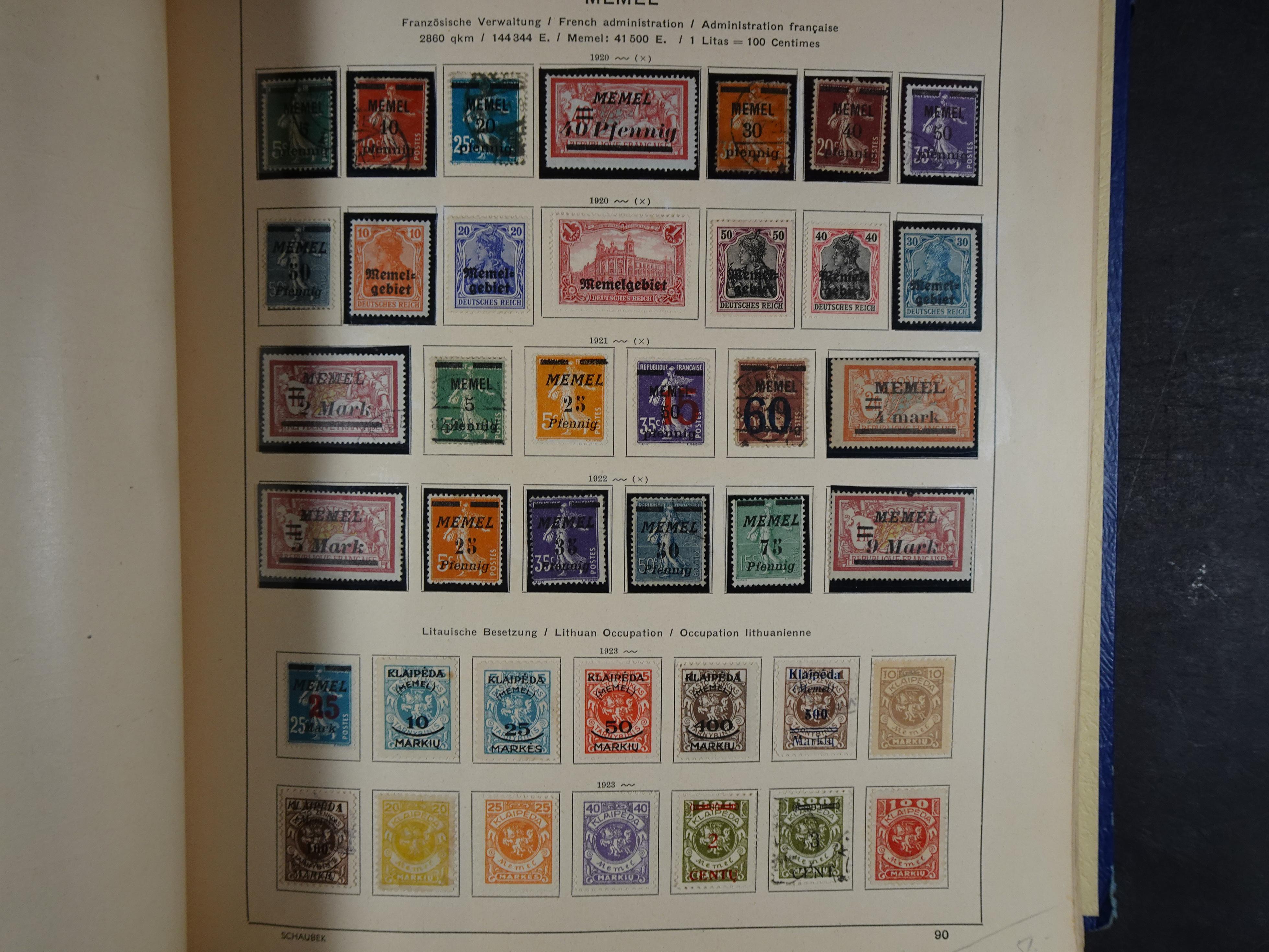 Mooie klassieke verzameling zeer goed gevulde Schaubek album. 125