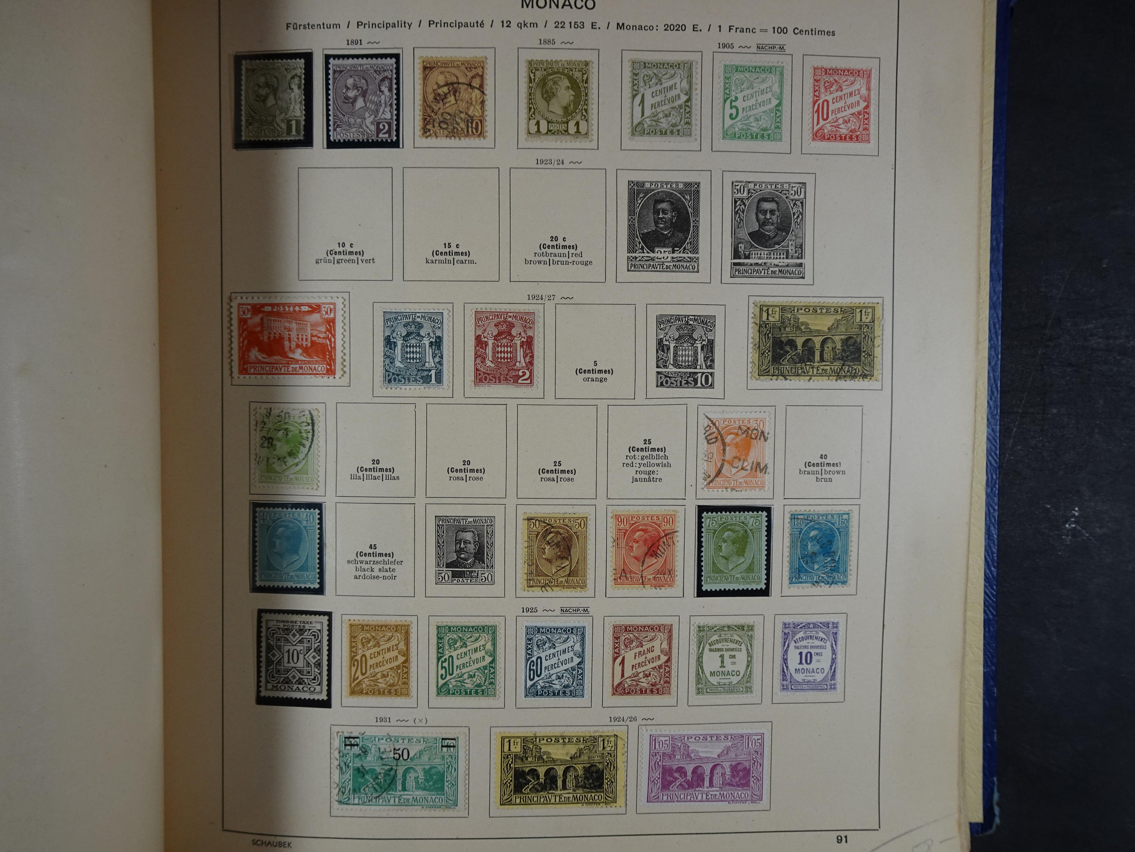 Mooie klassieke verzameling zeer goed gevulde Schaubek album. 126