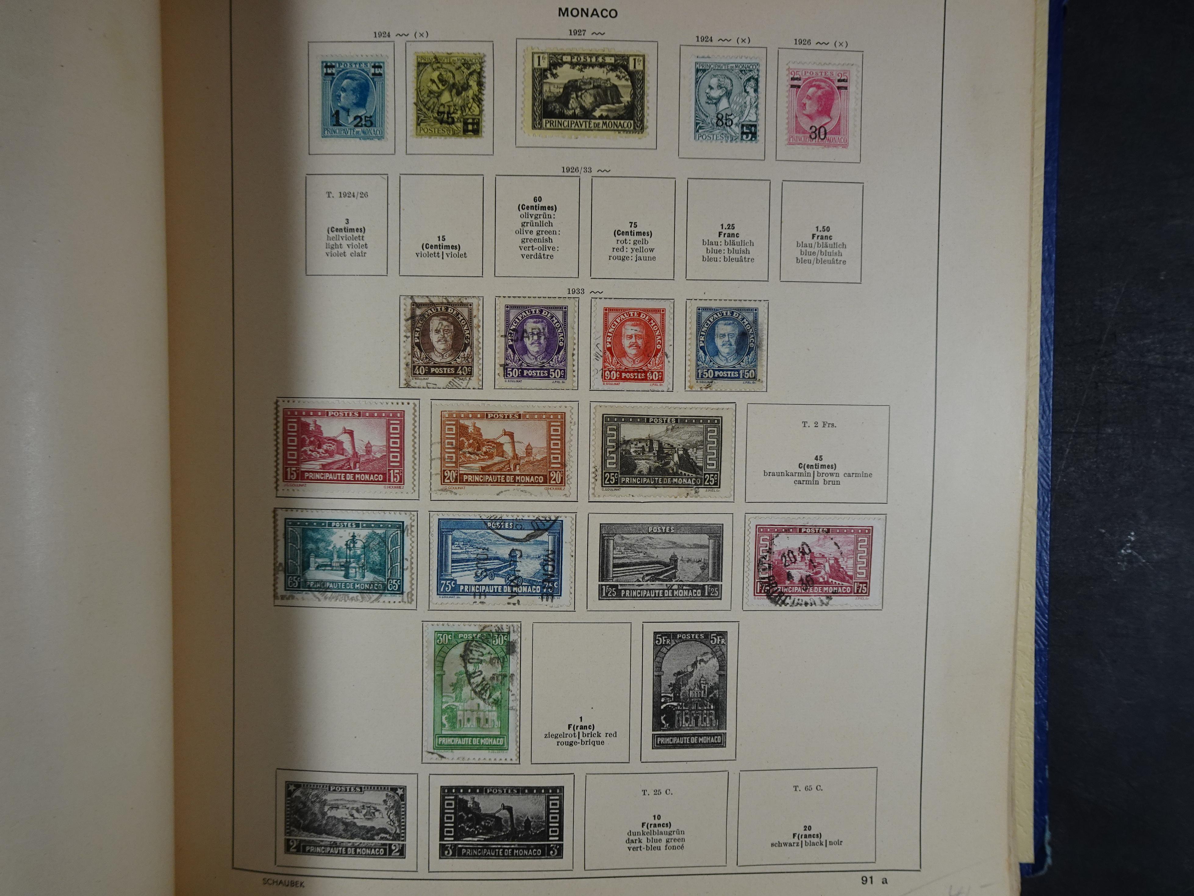 Mooie klassieke verzameling zeer goed gevulde Schaubek album. 127