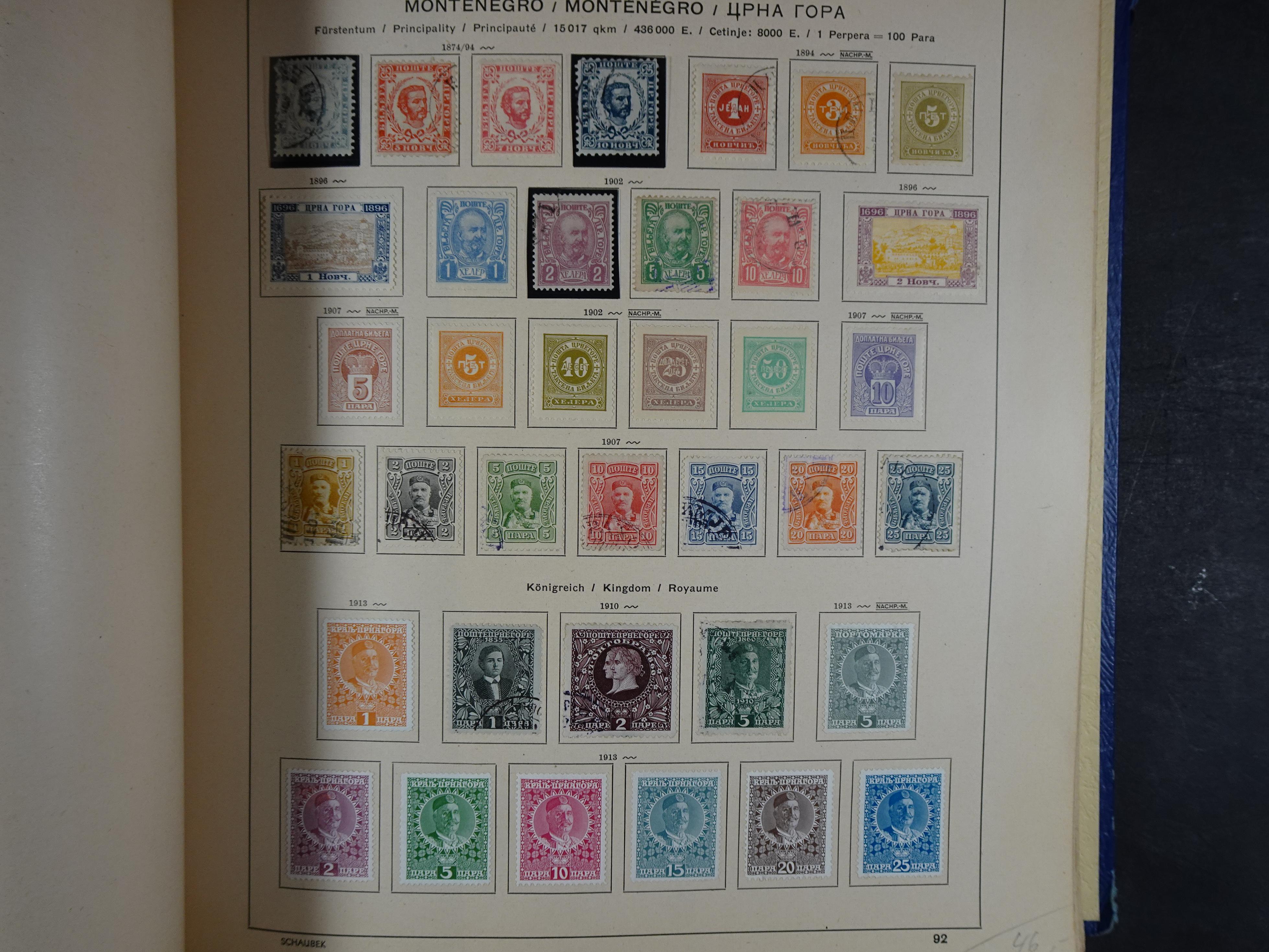 Mooie klassieke verzameling zeer goed gevulde Schaubek album. 128