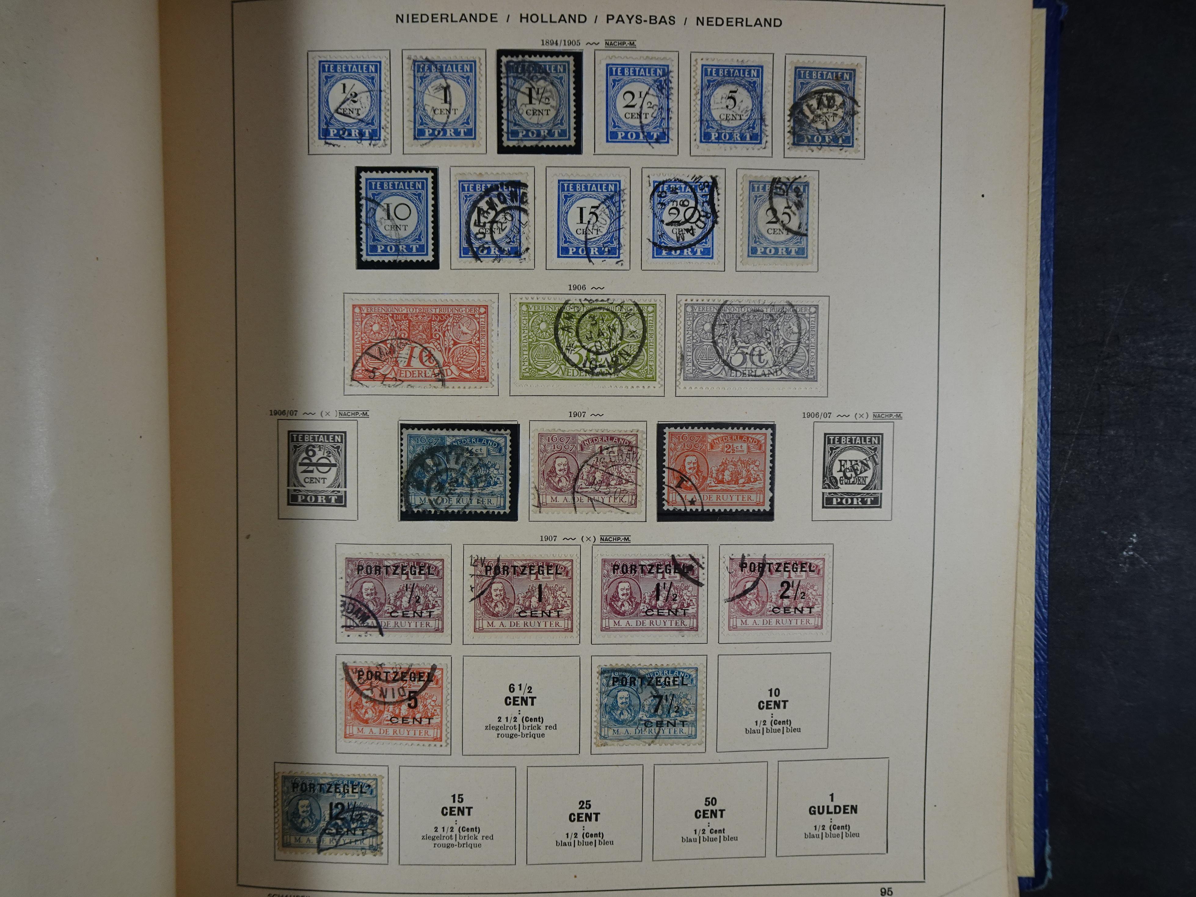 Mooie klassieke verzameling zeer goed gevulde Schaubek album. 131