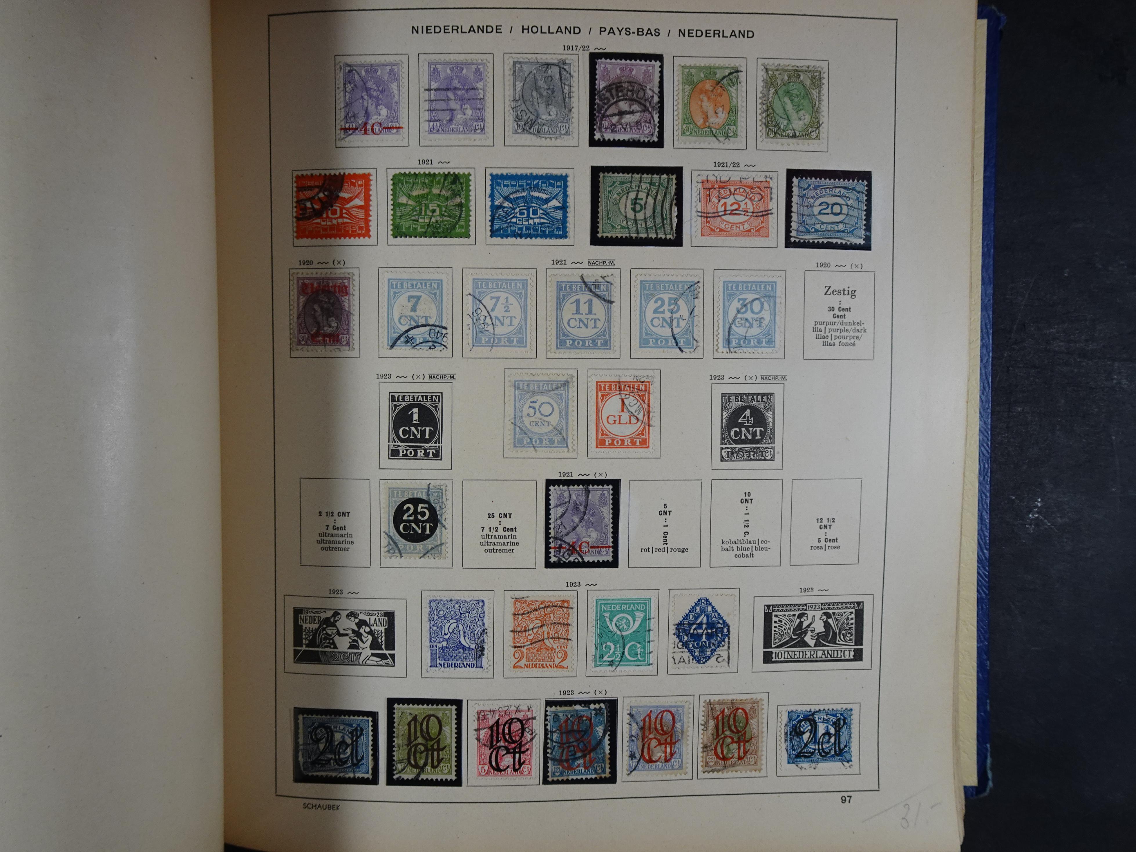 Mooie klassieke verzameling zeer goed gevulde Schaubek album. 133