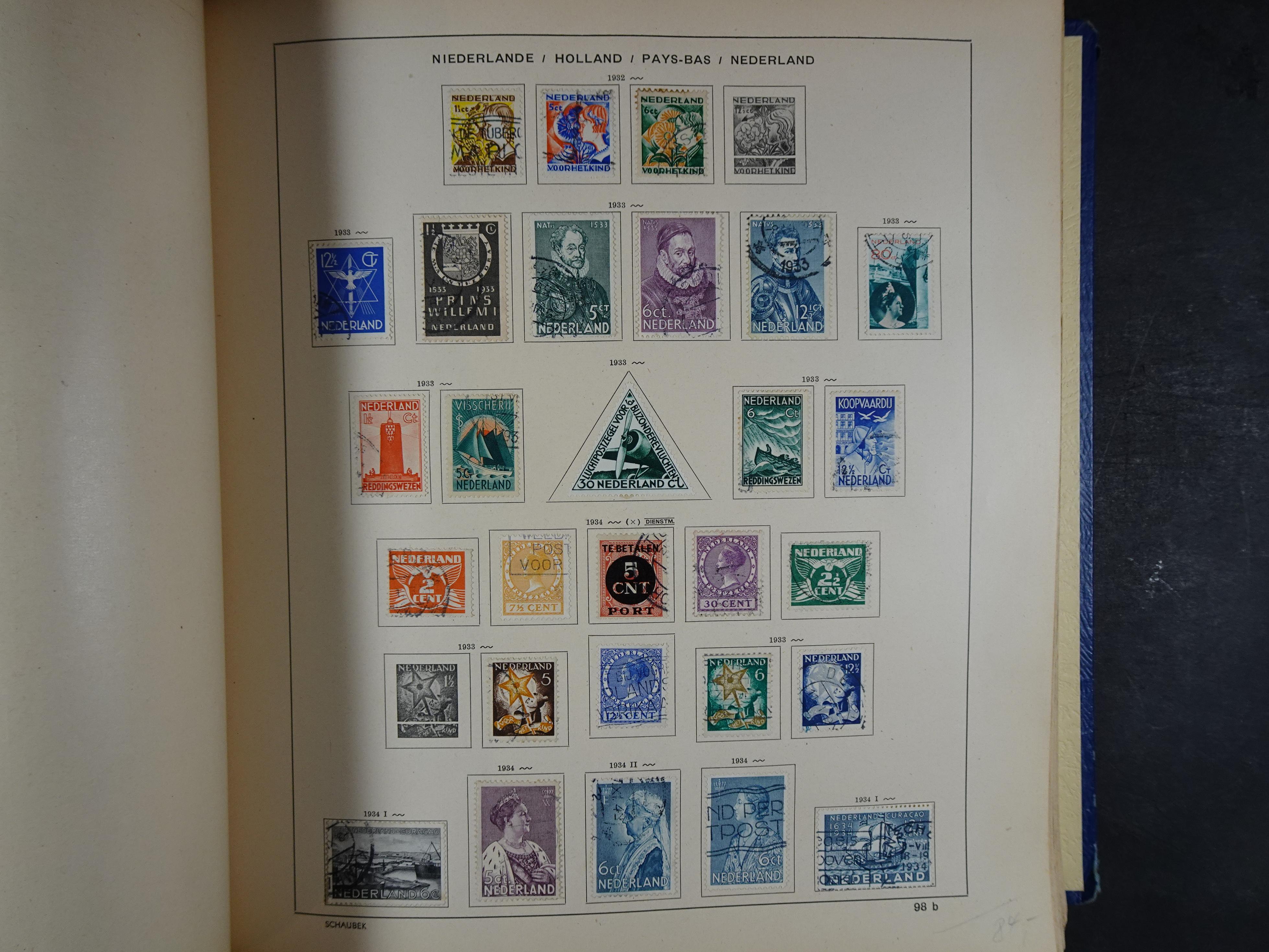 Mooie klassieke verzameling zeer goed gevulde Schaubek album. 137