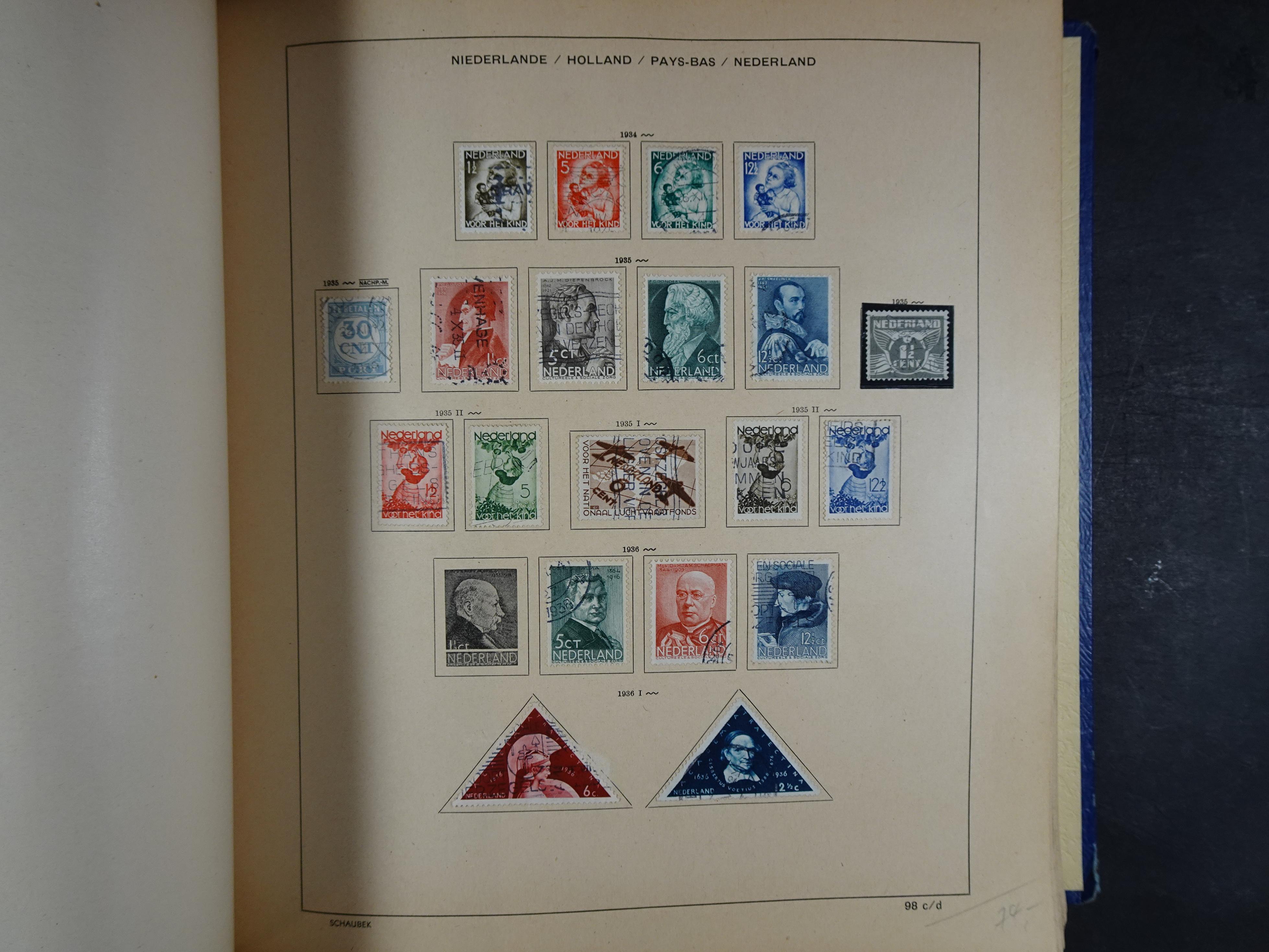 Mooie klassieke verzameling zeer goed gevulde Schaubek album. 138