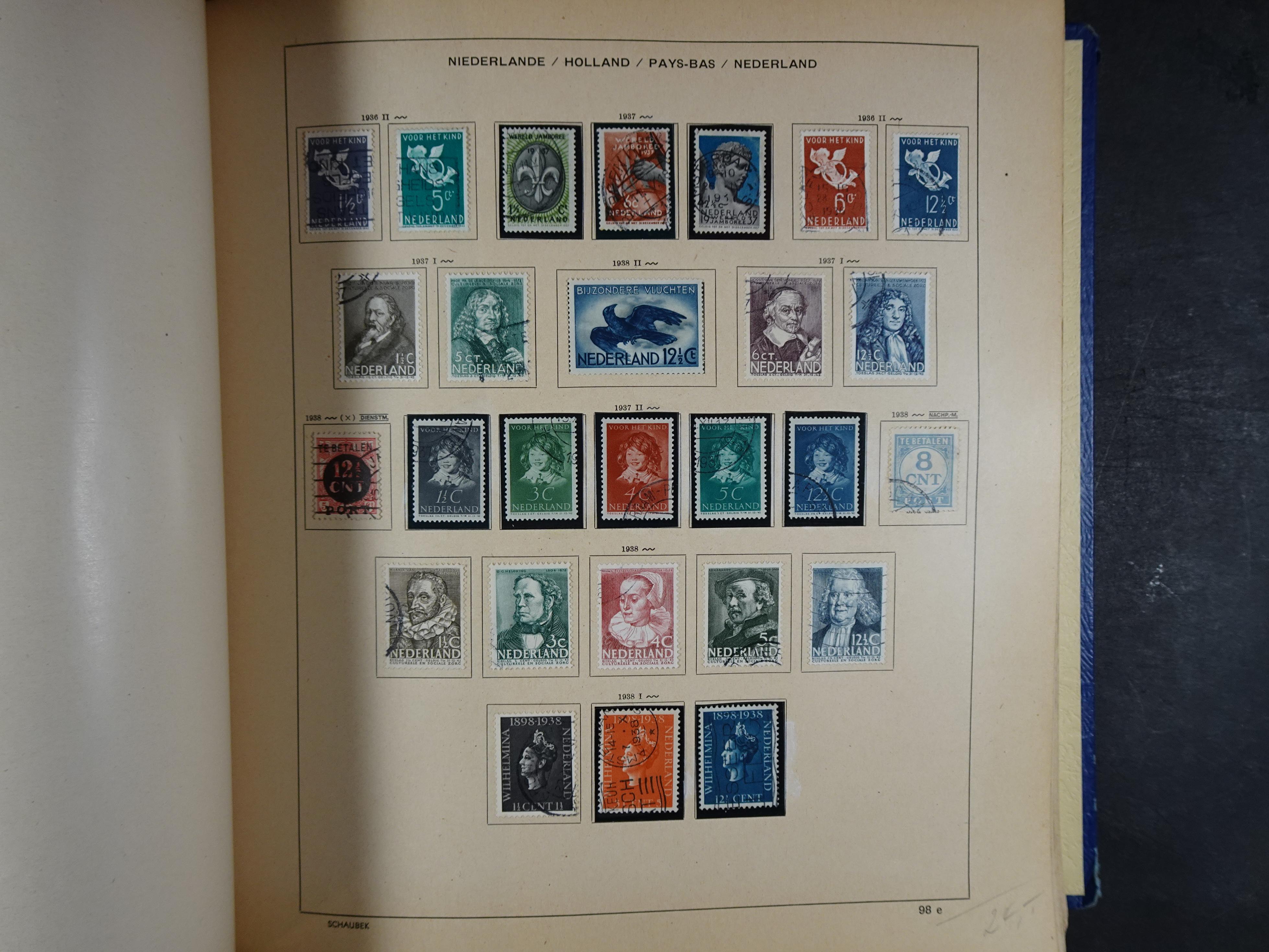 Mooie klassieke verzameling zeer goed gevulde Schaubek album. 139