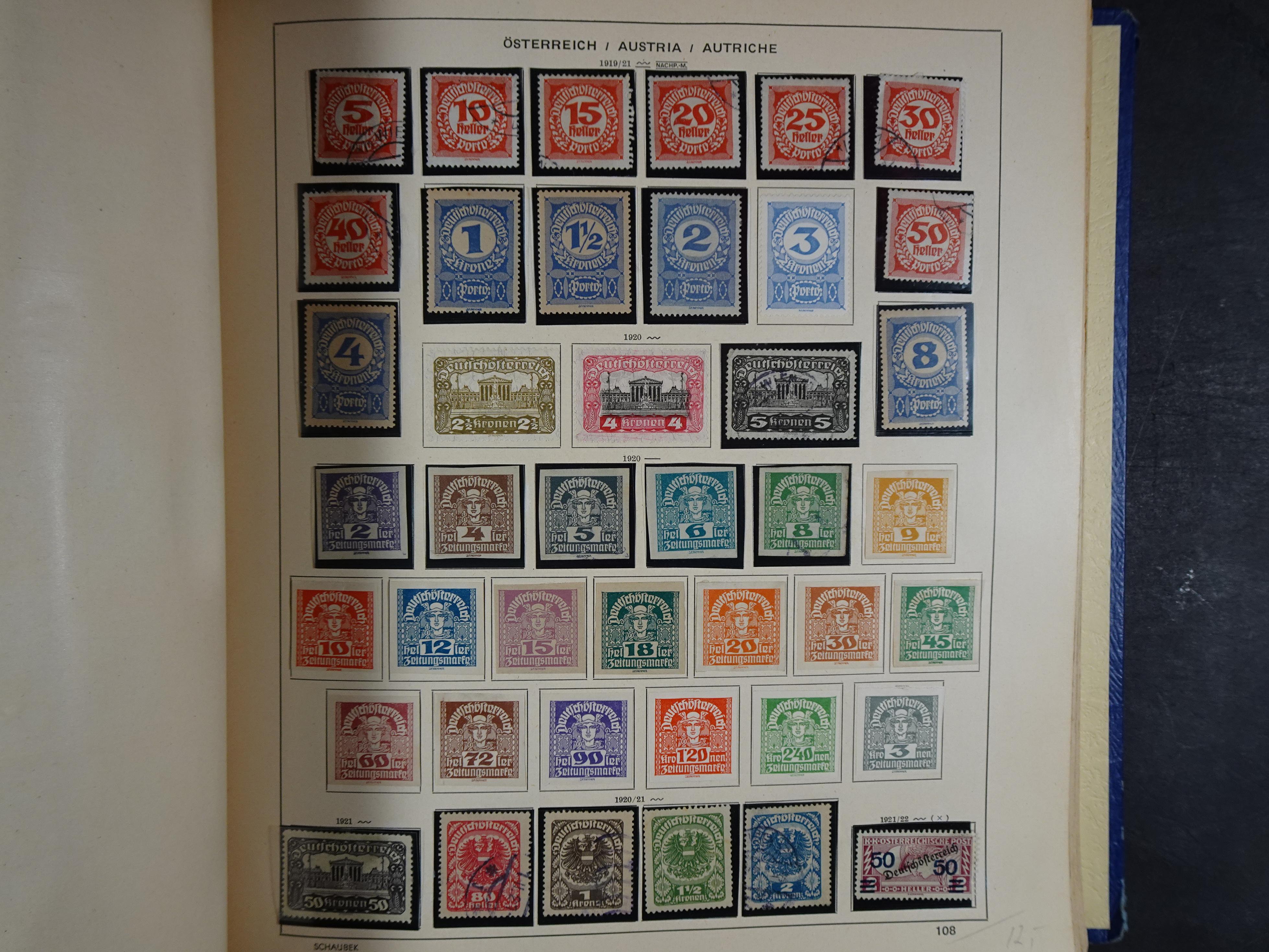 Mooie klassieke verzameling zeer goed gevulde Schaubek album. 159