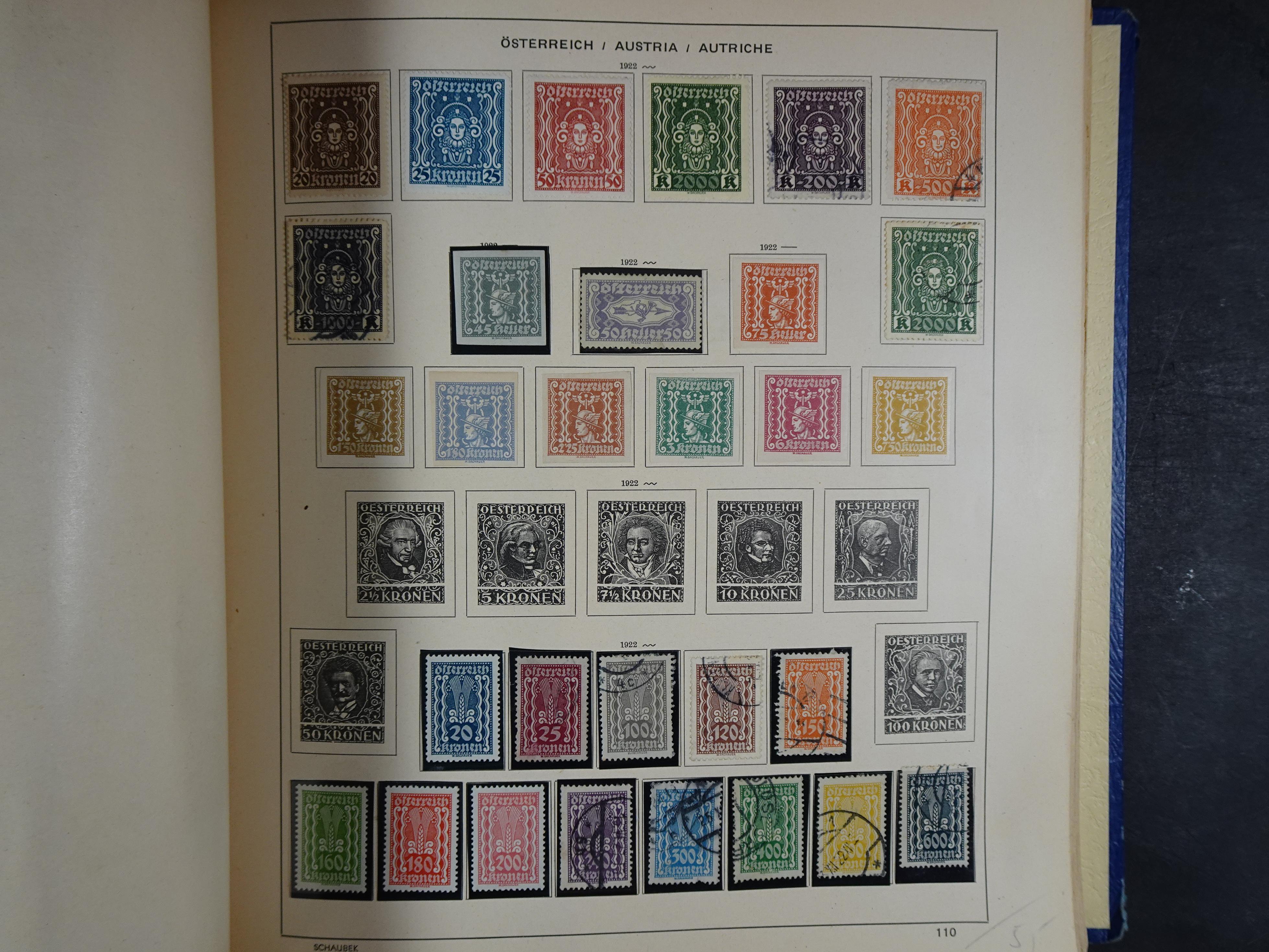 Mooie klassieke verzameling zeer goed gevulde Schaubek album. 161