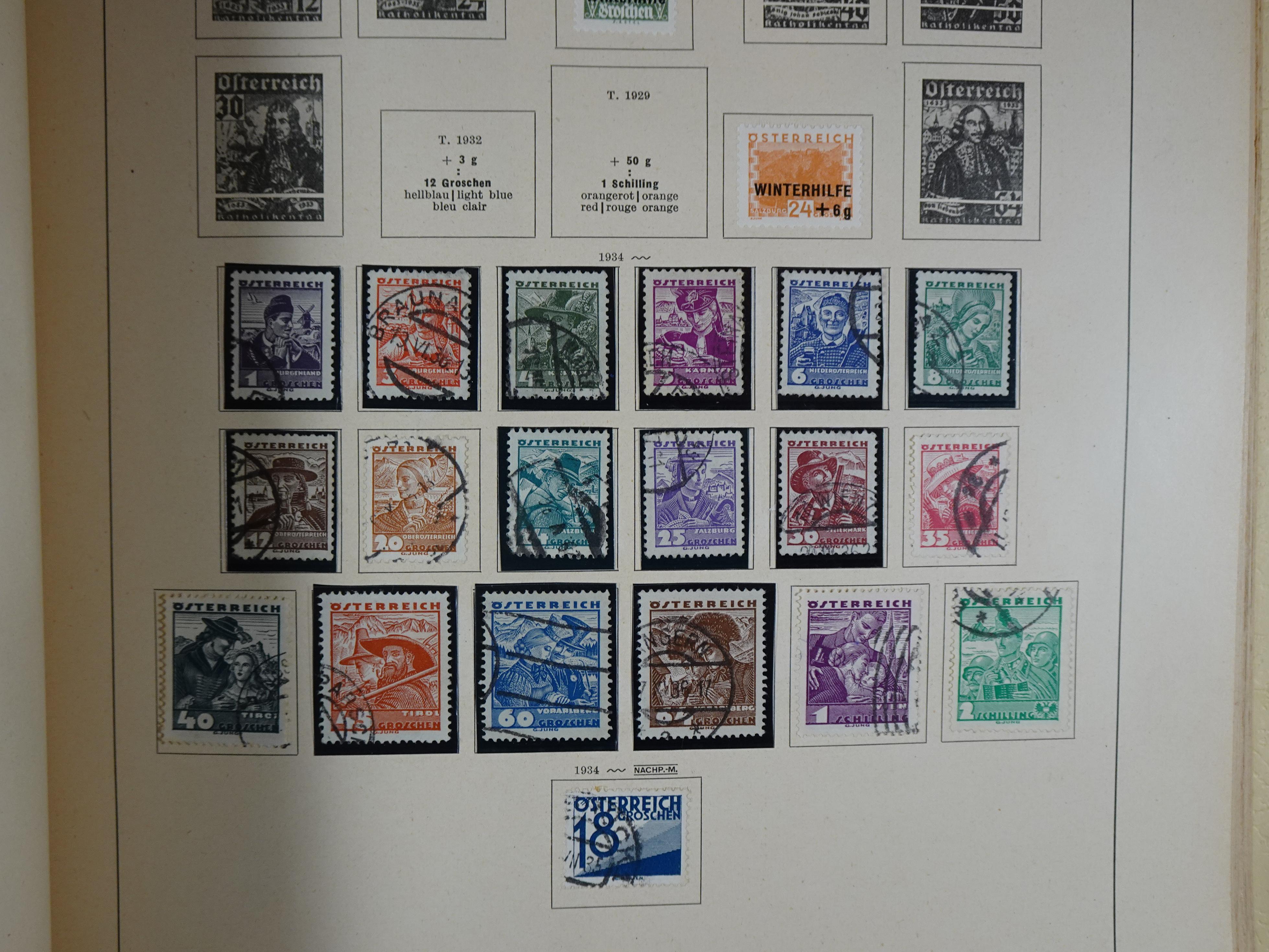 Mooie klassieke verzameling zeer goed gevulde Schaubek album. 167