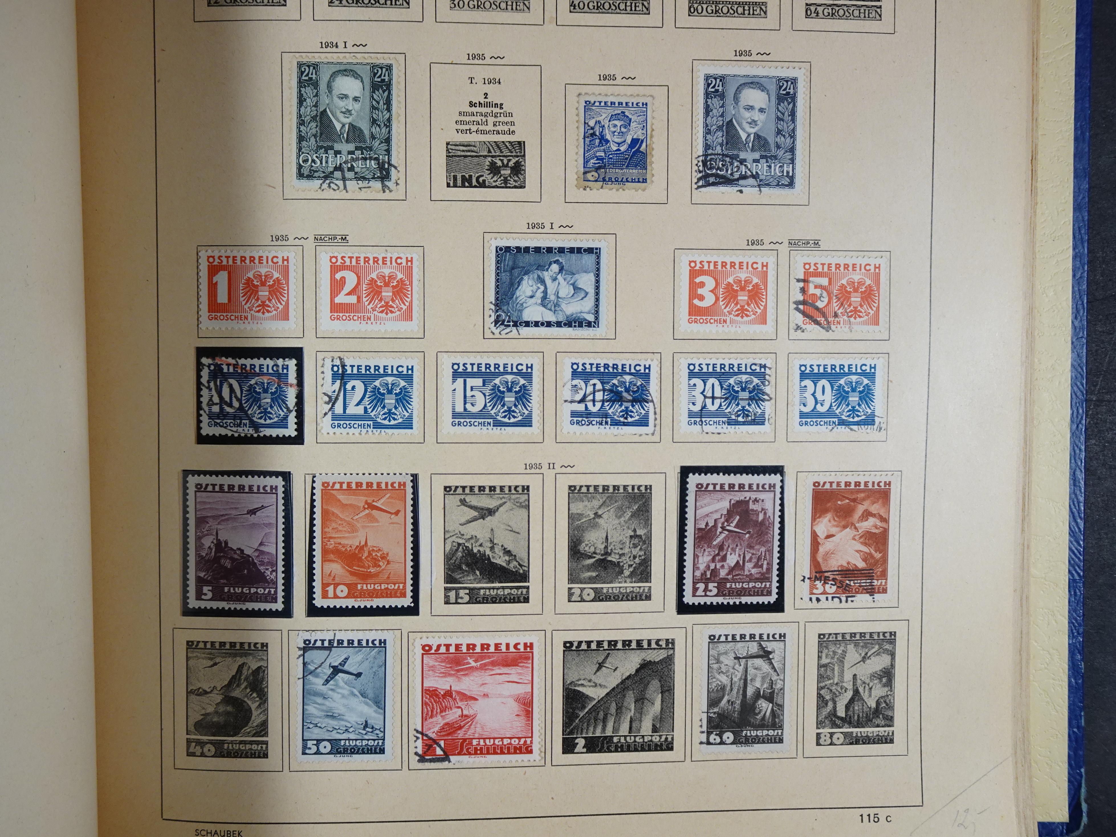 Mooie klassieke verzameling zeer goed gevulde Schaubek album. 168