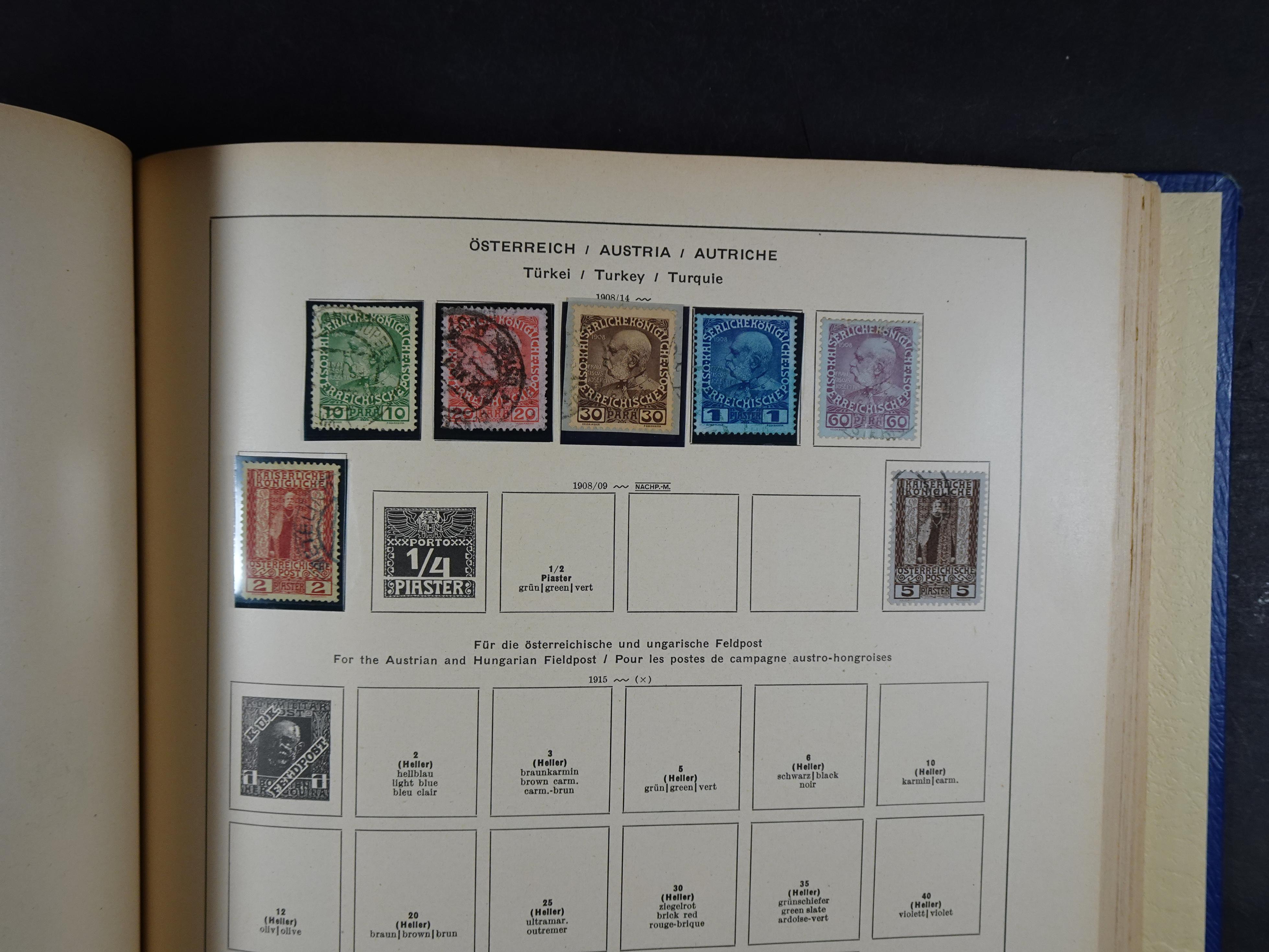 Mooie klassieke verzameling zeer goed gevulde Schaubek album. 173