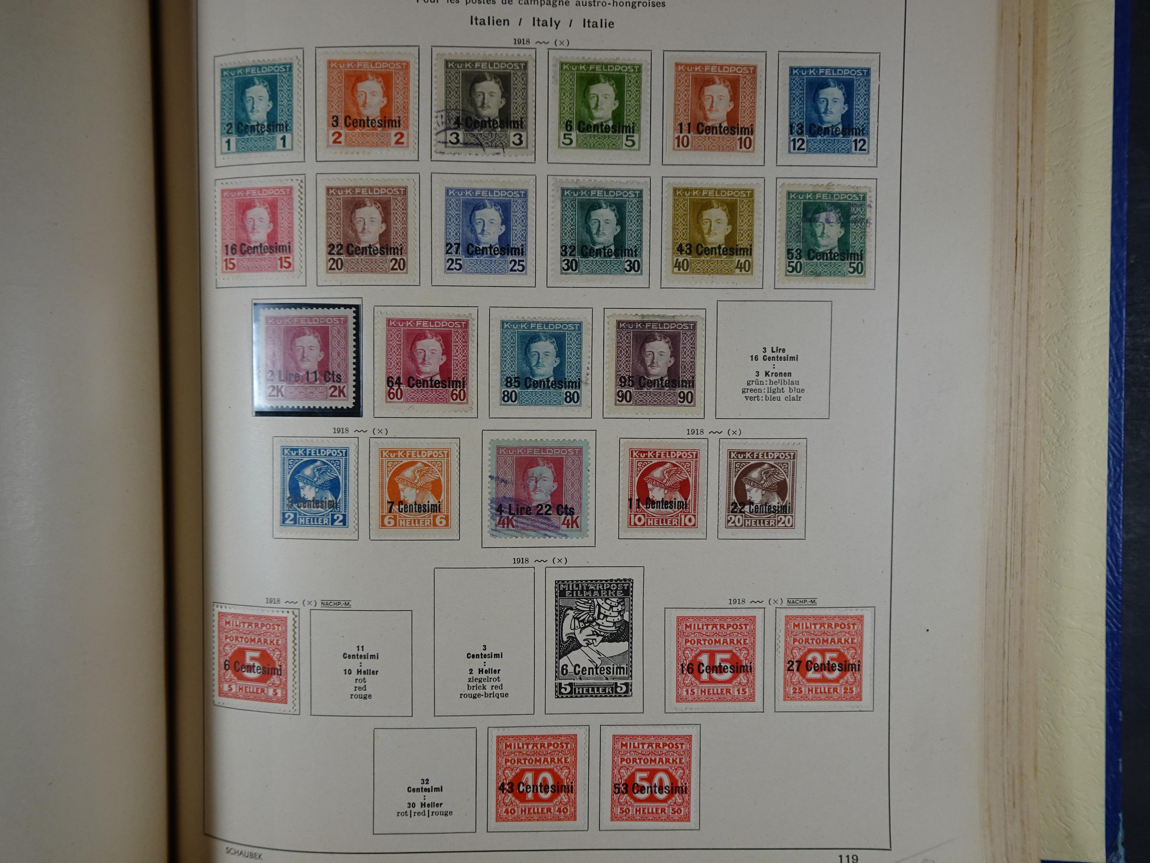 Mooie klassieke verzameling zeer goed gevulde Schaubek album. 175