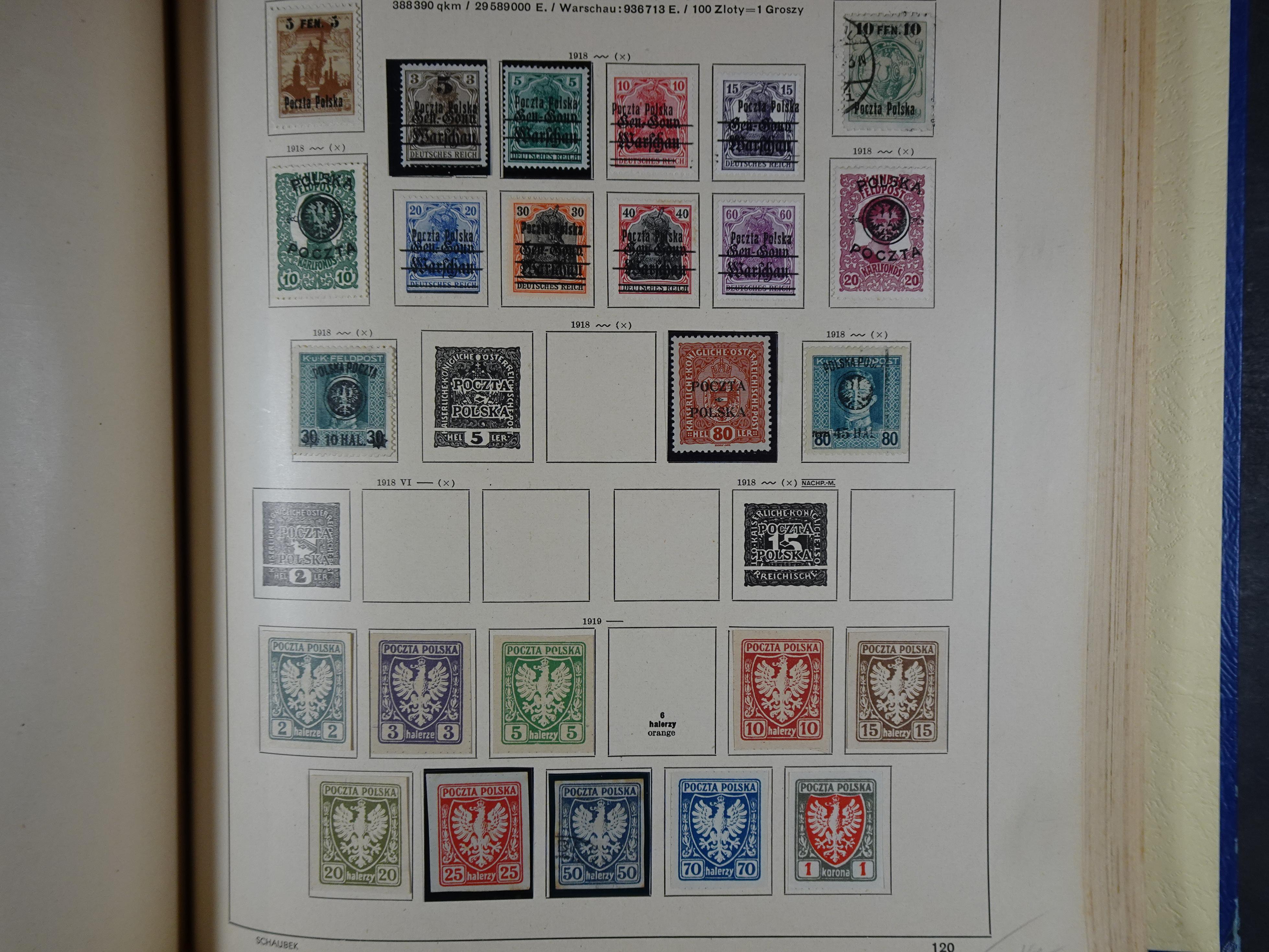 Mooie klassieke verzameling zeer goed gevulde Schaubek album. 176