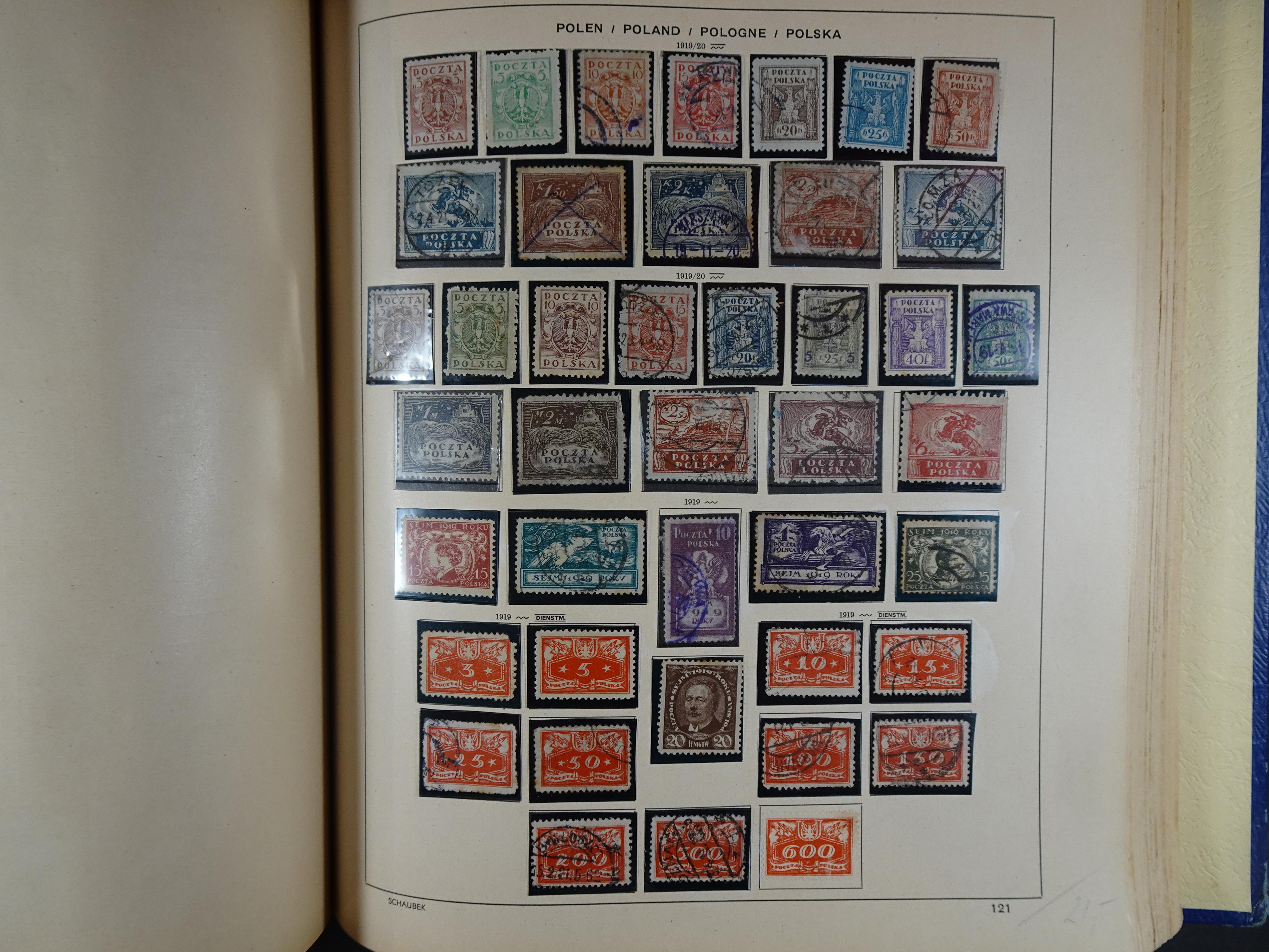 Mooie klassieke verzameling zeer goed gevulde Schaubek album. 177