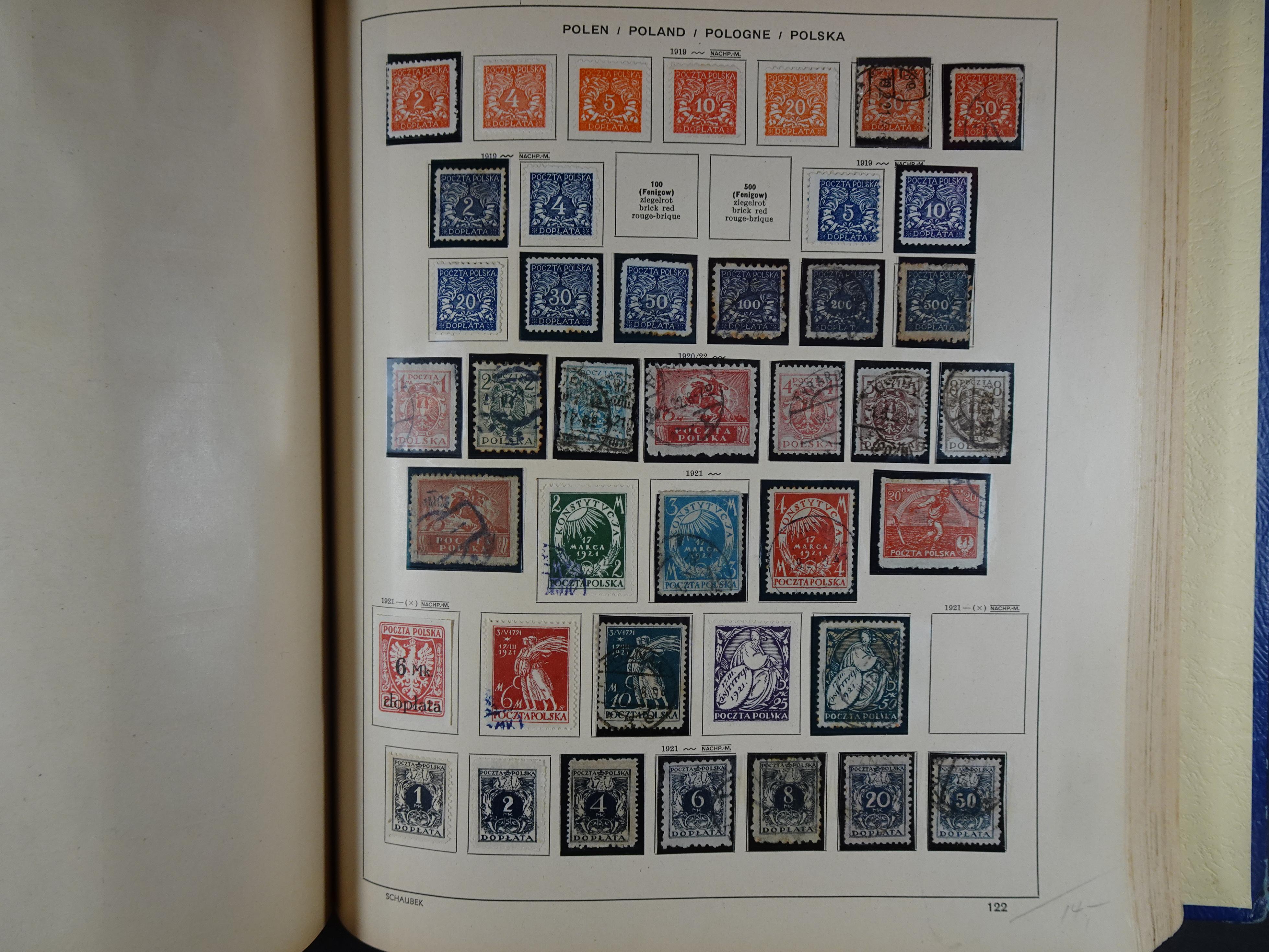 Mooie klassieke verzameling zeer goed gevulde Schaubek album. 178