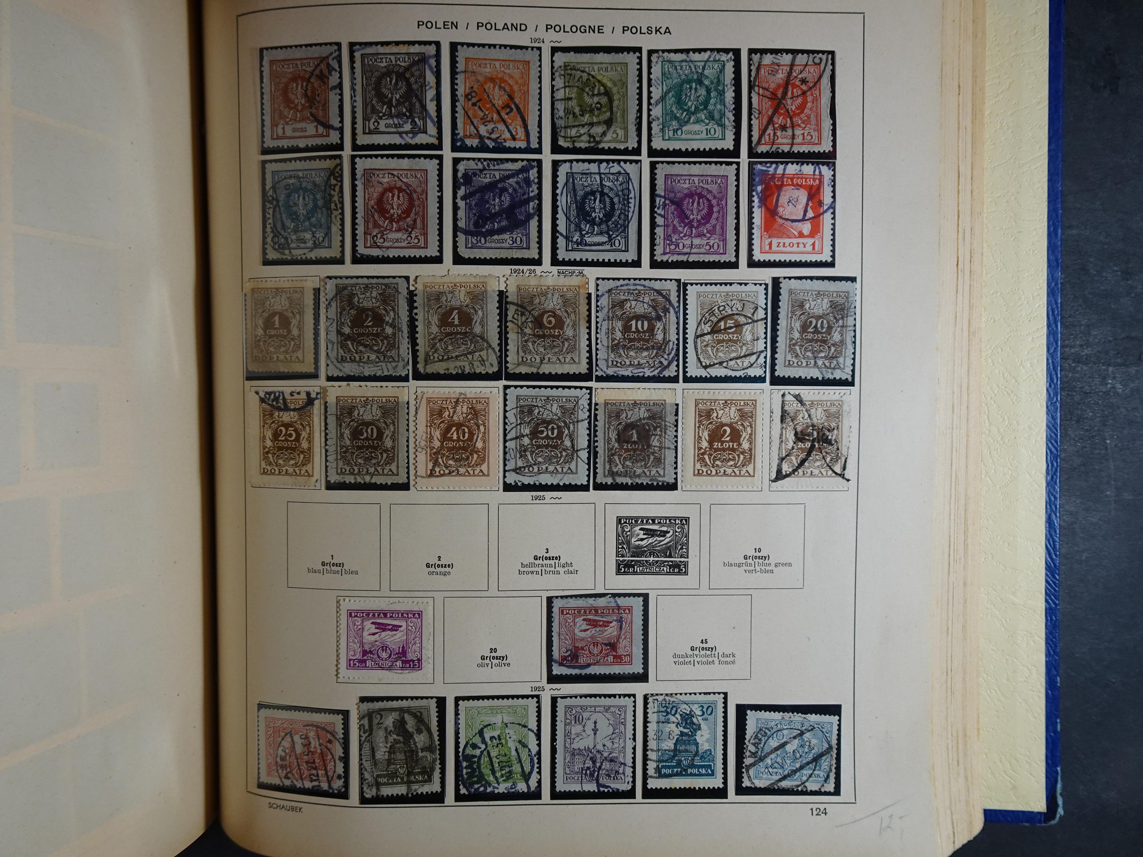 Mooie klassieke verzameling zeer goed gevulde Schaubek album. 180