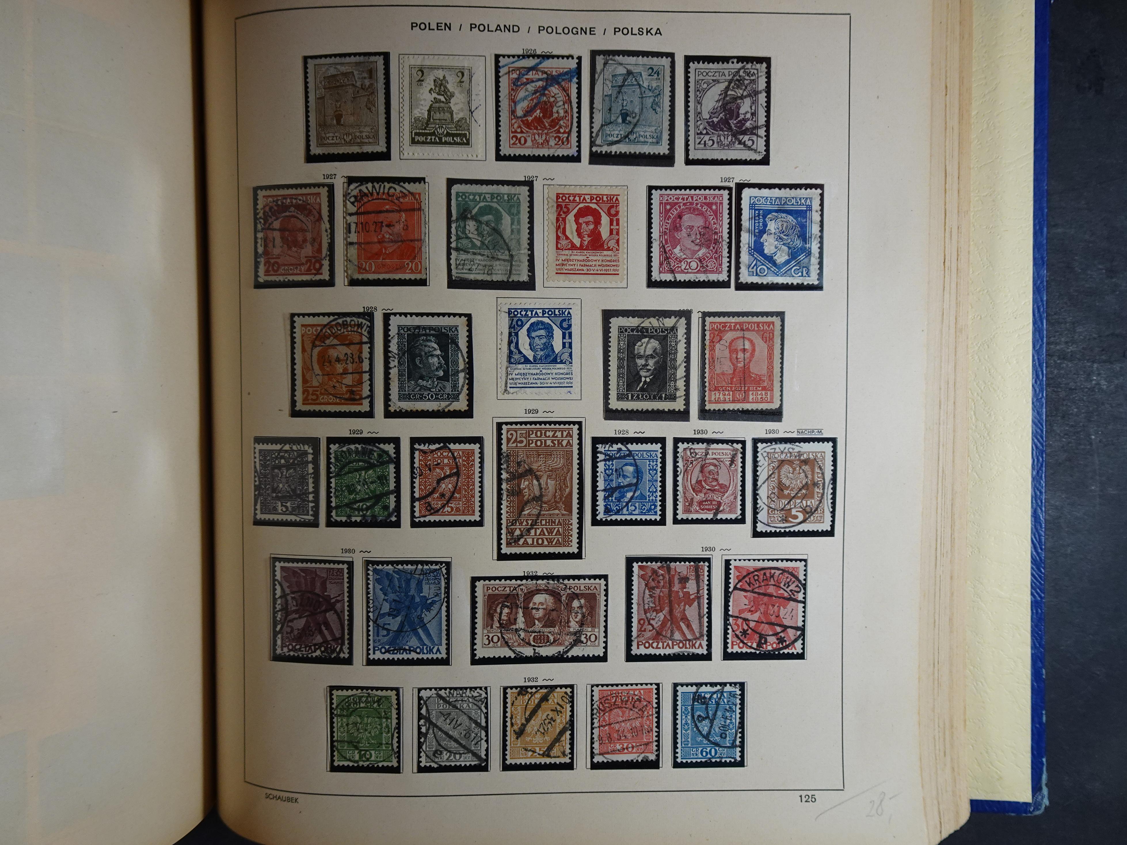 Mooie klassieke verzameling zeer goed gevulde Schaubek album. 181