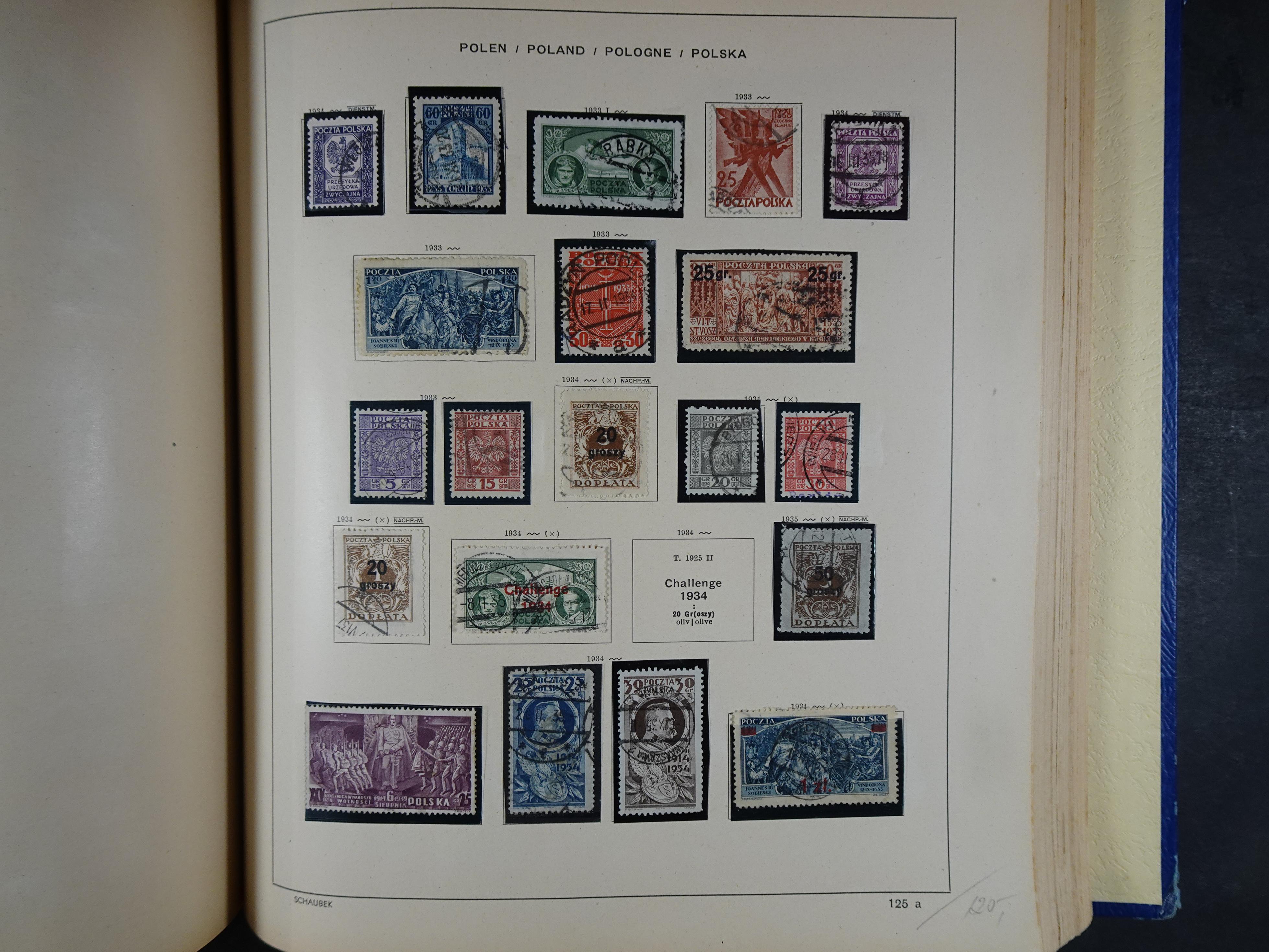 Mooie klassieke verzameling zeer goed gevulde Schaubek album. 182