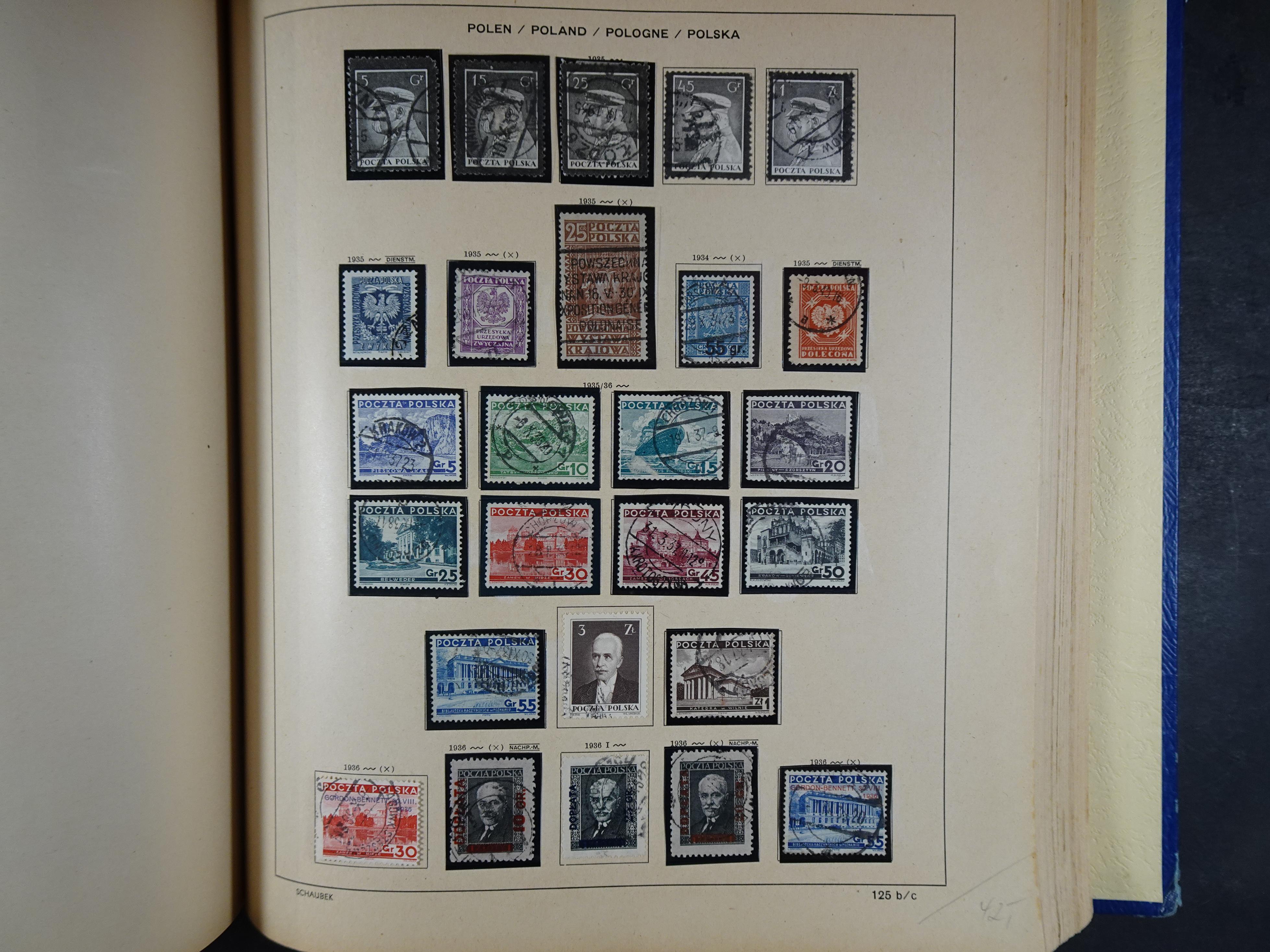 Mooie klassieke verzameling zeer goed gevulde Schaubek album. 183