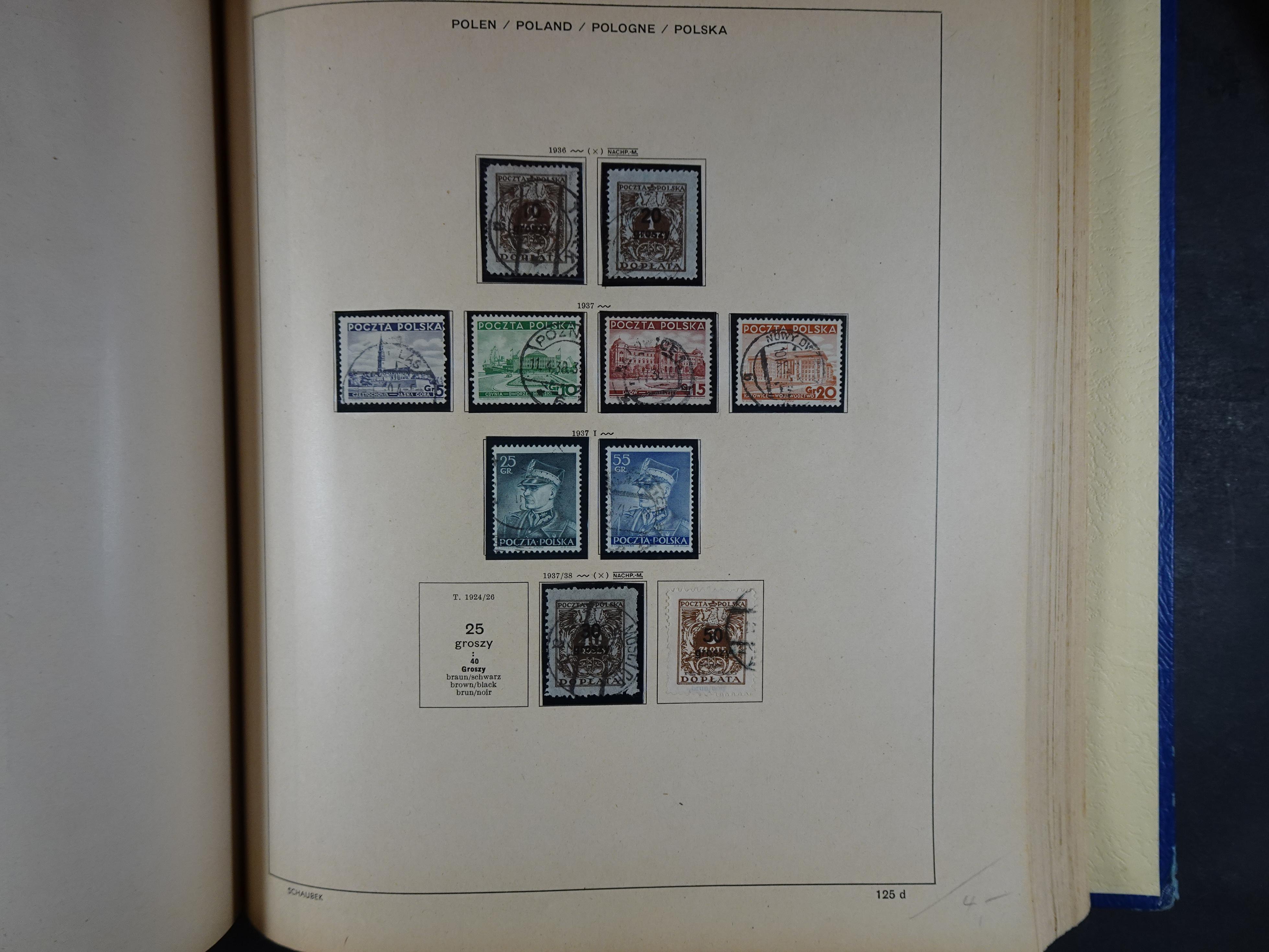 Mooie klassieke verzameling zeer goed gevulde Schaubek album. 184